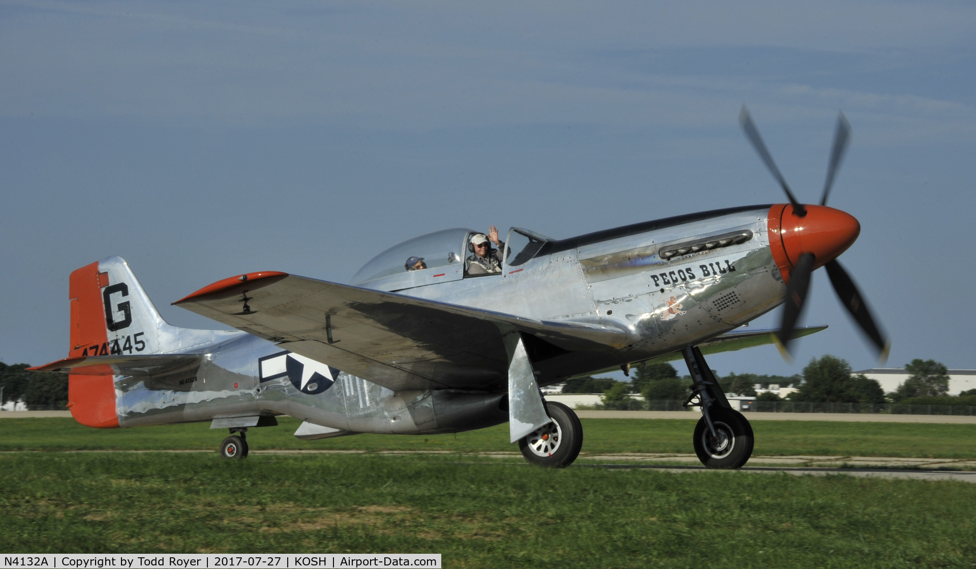 N4132A, 1944 North American P-51D Mustang C/N 122-40985, Airventure 2017