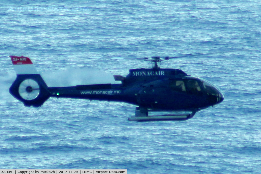 3A-MVI, 2016 Airbus Helicopters H-130 C/N 8201, Landing