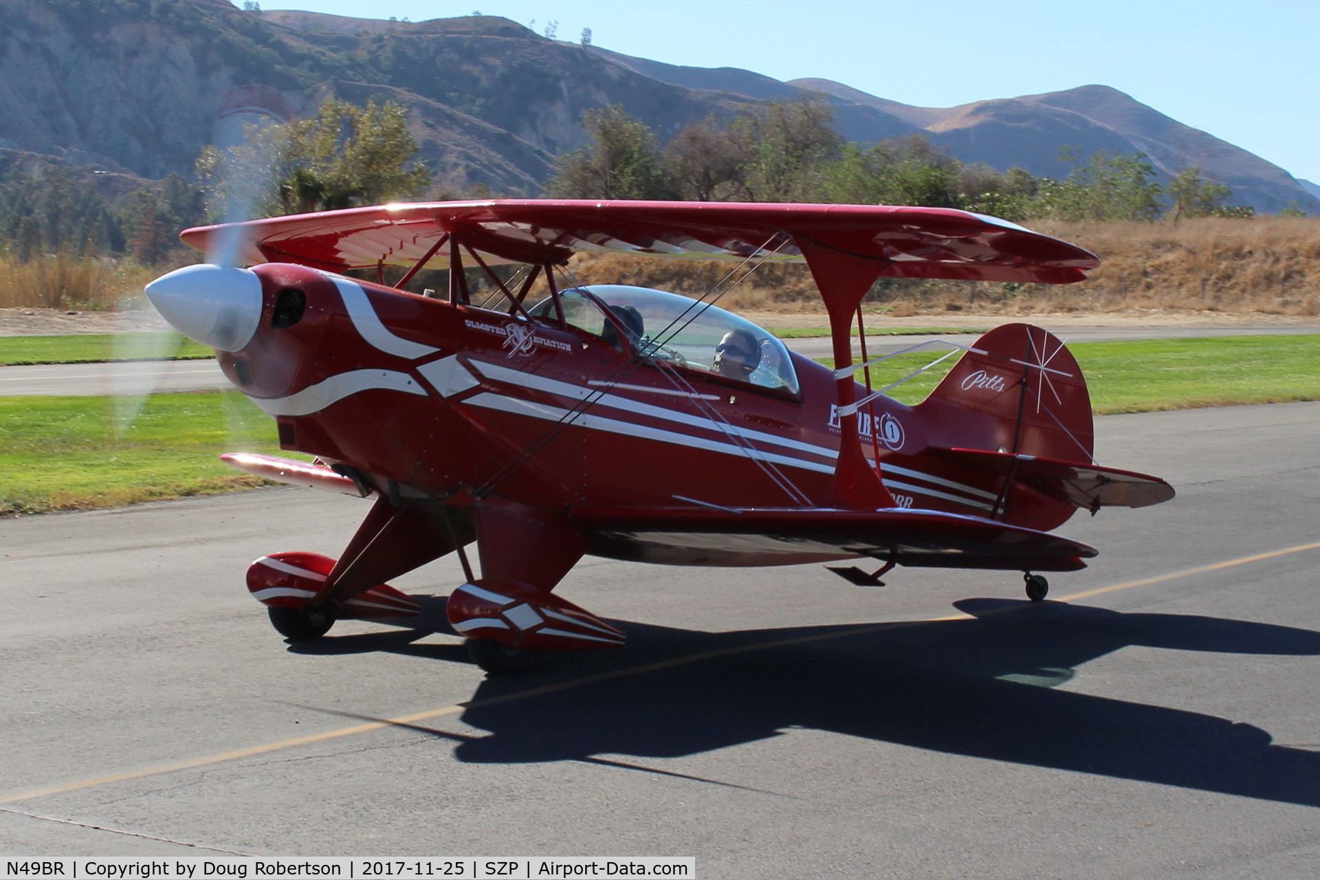 N49BR, Pitts S-2A Special C/N 2212, 1983 Aerotek PITTS S-2A SPECIAL, Lycoming AEIO-360 180 Hp, full inverted systems, S-turns taxi
