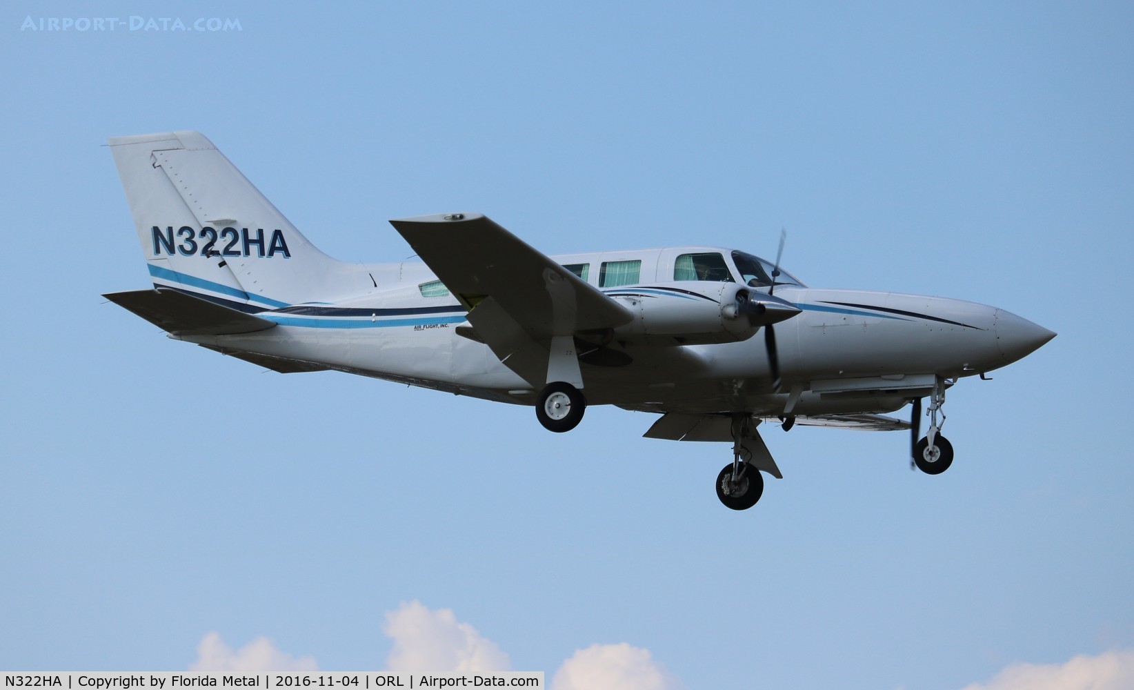 N322HA, Cessna 402C C/N 402C0418, Cessna 402C