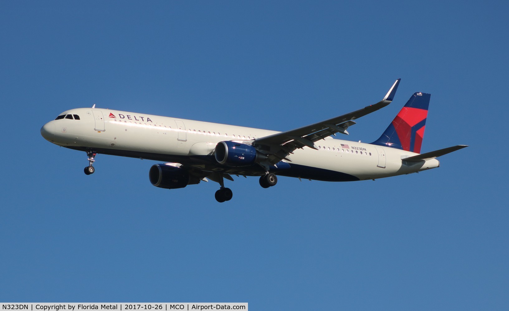 N323DN, 2017 Airbus A321-211 C/N 7672, Delta