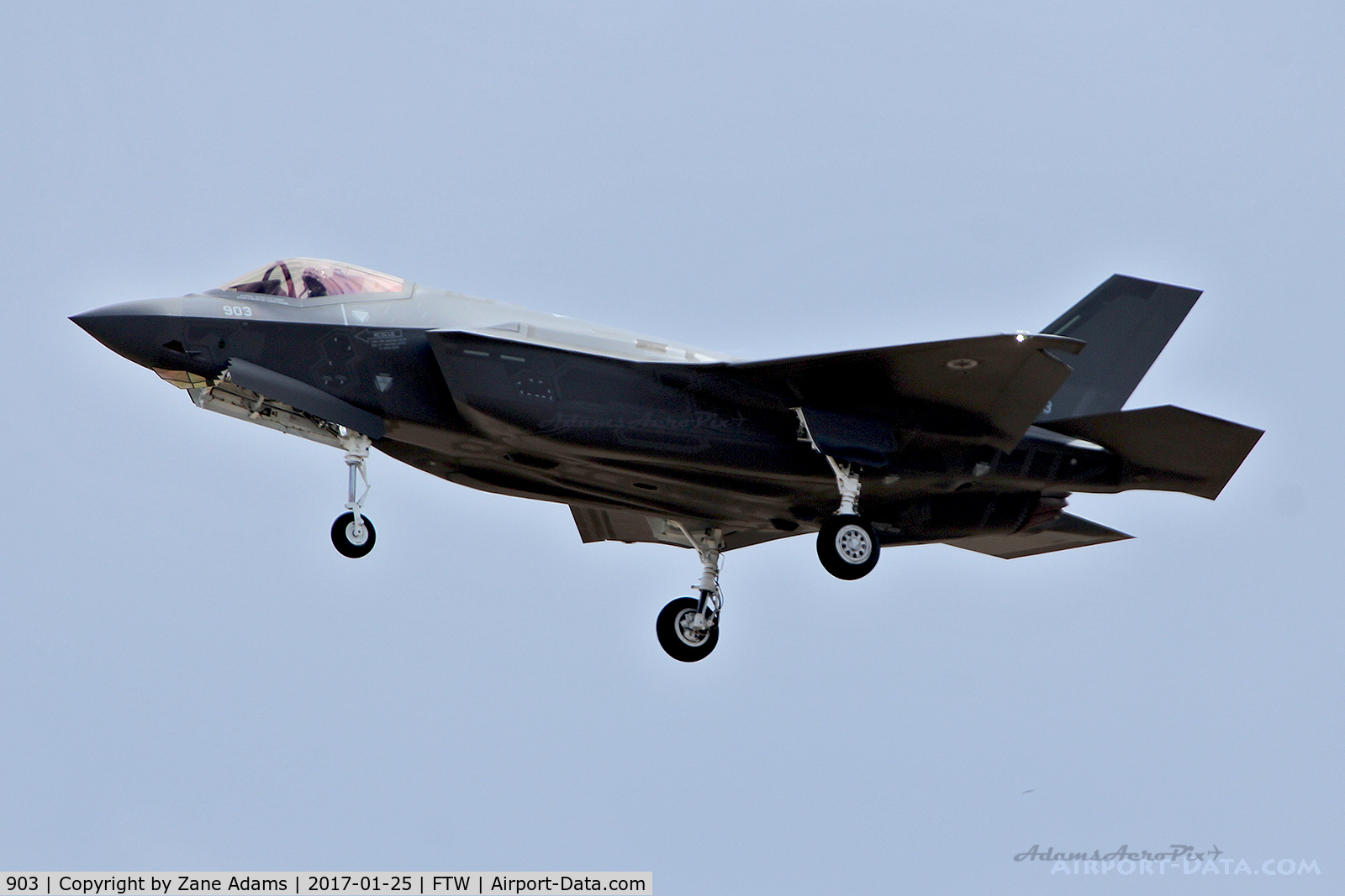903, 2016 Lockheed Martin F-35A Lightning II C/N AS-03, Israeli F-35A landing at NAS Fort Worth