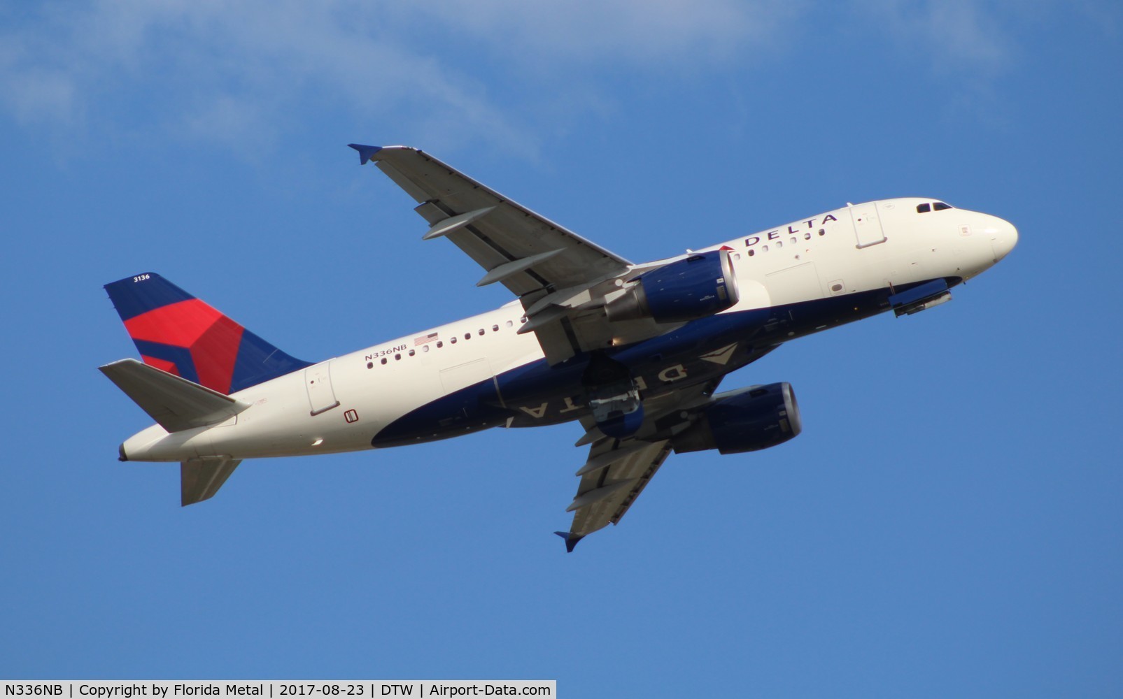 N336NB, 2002 Airbus A319-114 C/N 1683, Delta