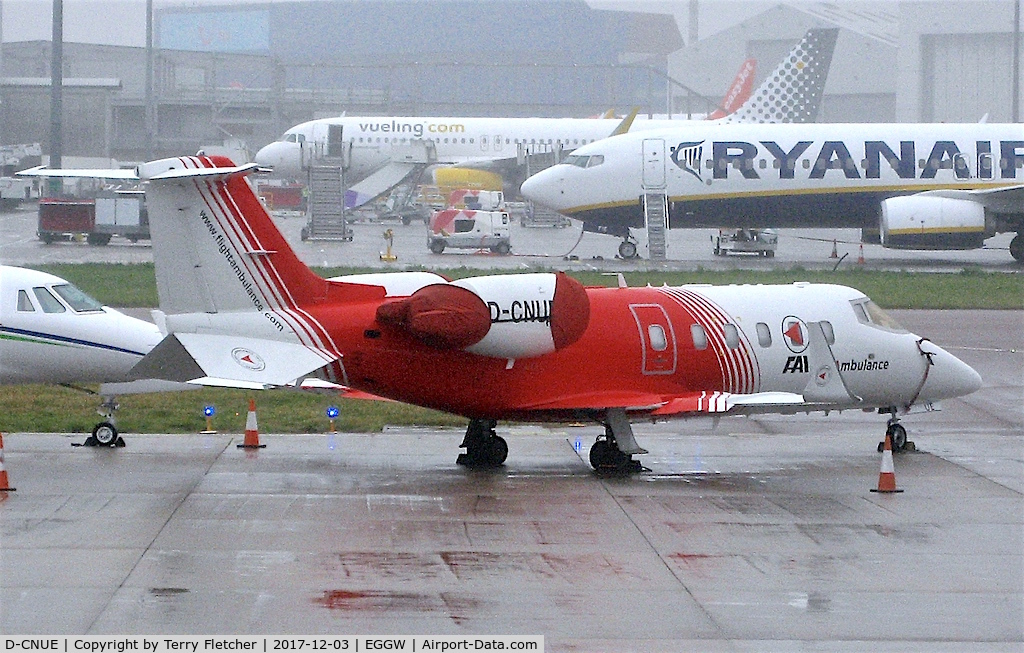 D-CNUE, 1999 Learjet 60 C/N 60-170, At London-Luton Airport