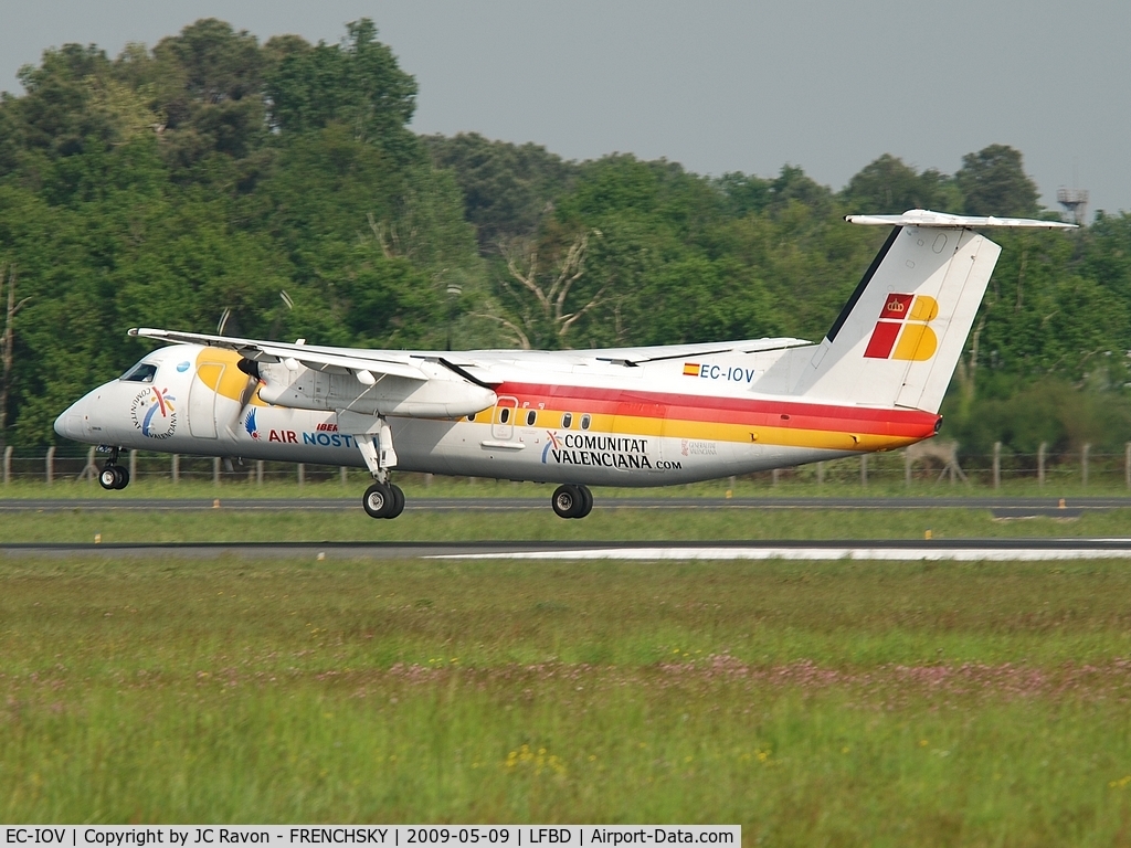 EC-IOV, 2001 De Havilland Canada DHC-8-315 Dash 8 C/N 581, Air Nostrum landing runway 05 from Madrid Barajas