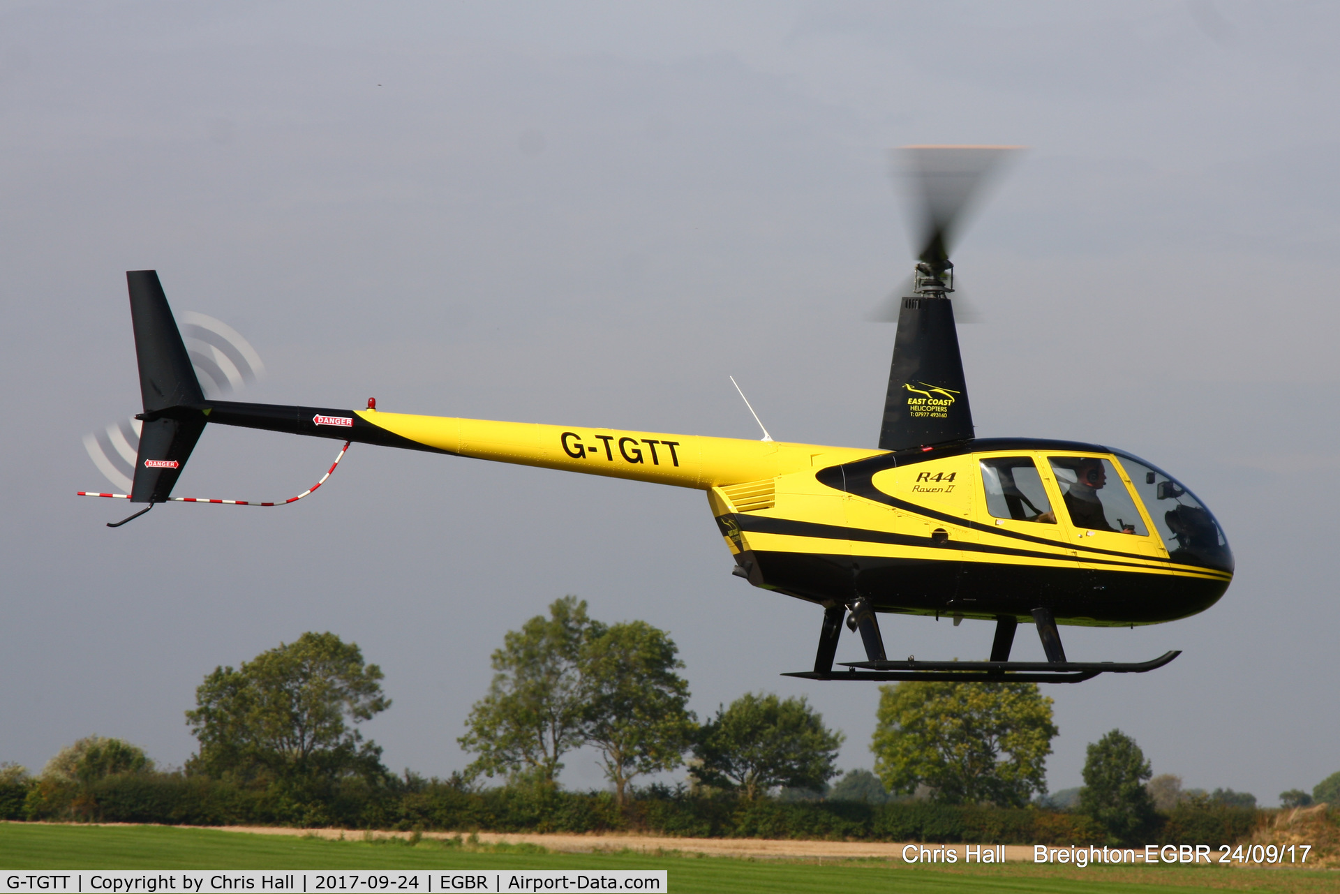 G-TGTT, 2002 Robinson R44 Raven II C/N 10023, at Breighton