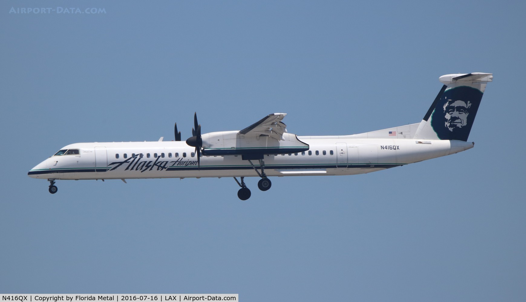 N416QX, 2001 Bombardier DHC-8-402 Dash 8 C/N 4083, Alaska