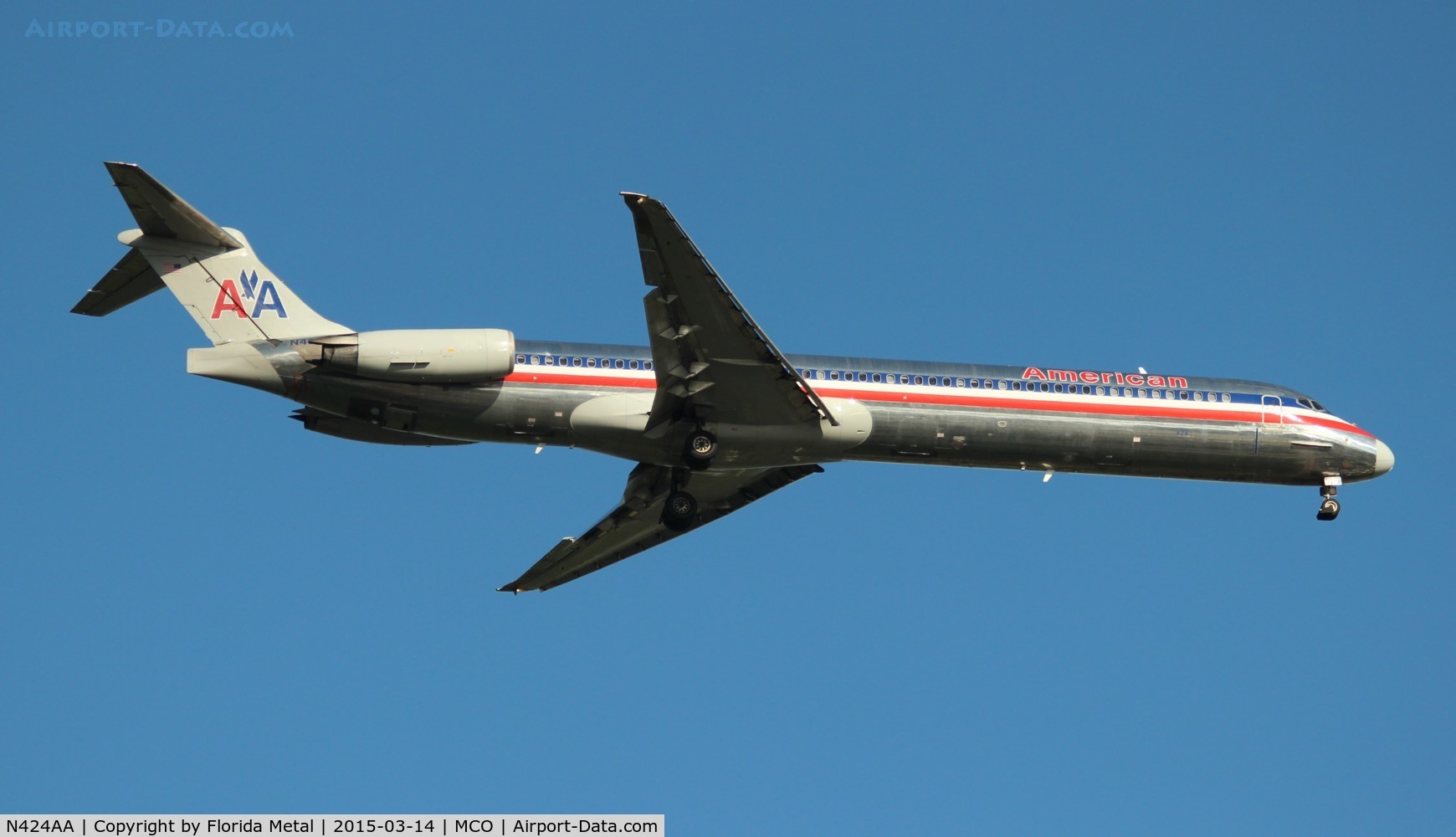 N424AA, 1986 McDonnell Douglas MD-82 (DC-9-82) C/N 49336, American