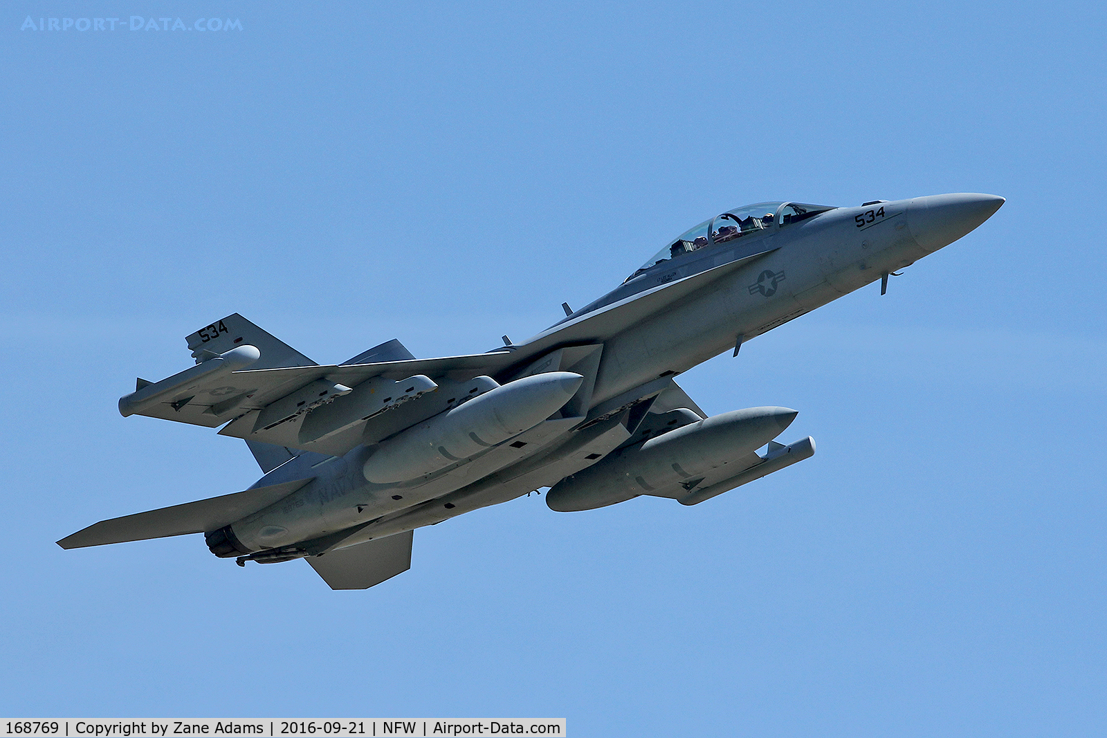 168769, Boeing EA-18G Growler C/N G-83, Departing NAS Fort Worth