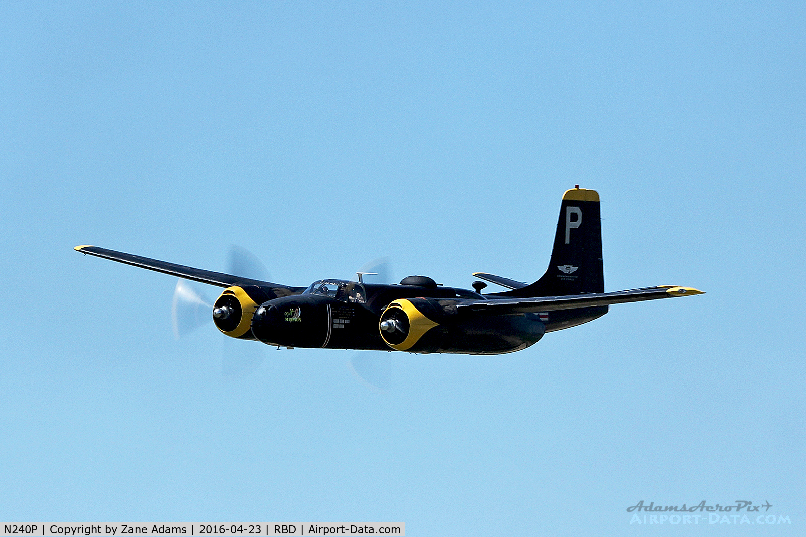N240P, 1943 Douglas A-26B Invader C/N 7140, At the 2016 Wings Over Dallas AIrshow