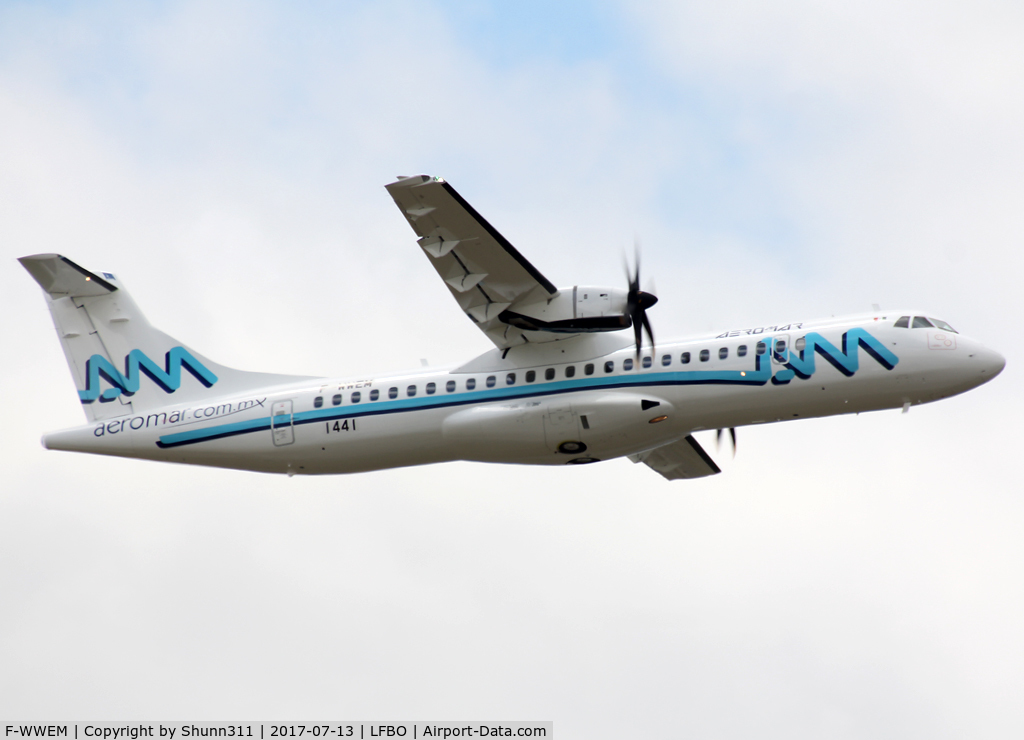 F-WWEM, 2018 ATR 72-600 C/N 1441, C/n 1441 - To be XA-UZS