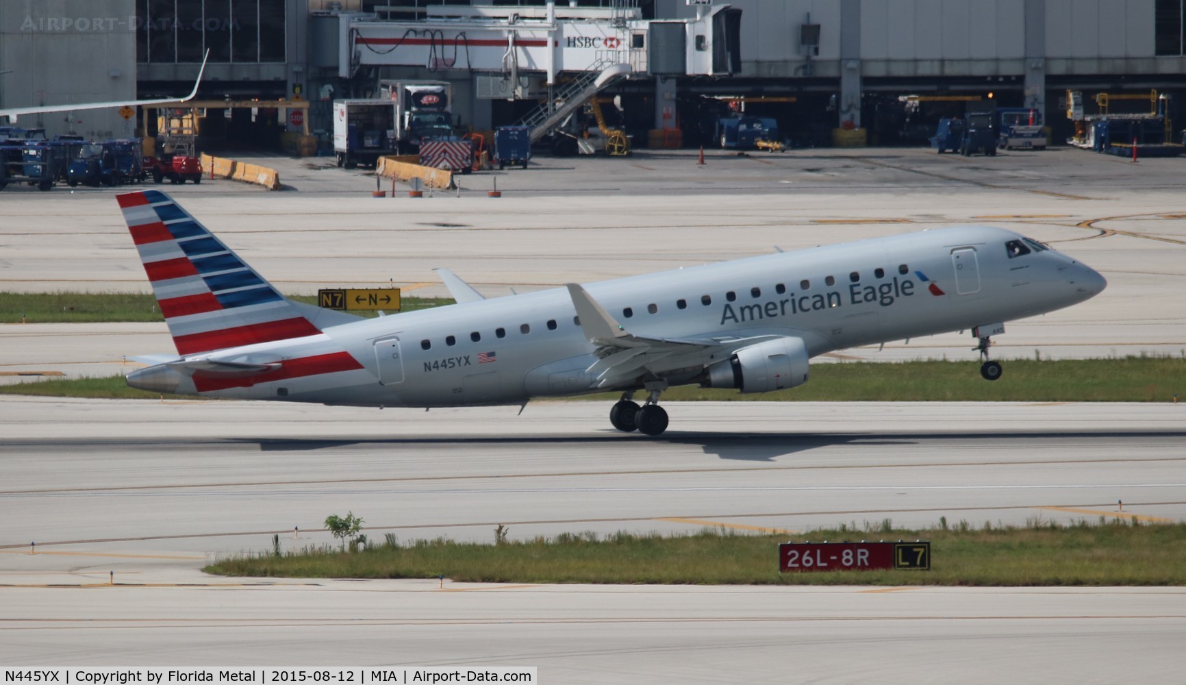 N445YX, 2015 Embraer 175LR (ERJ-170-200LR) C/N 17000455, American Eagle