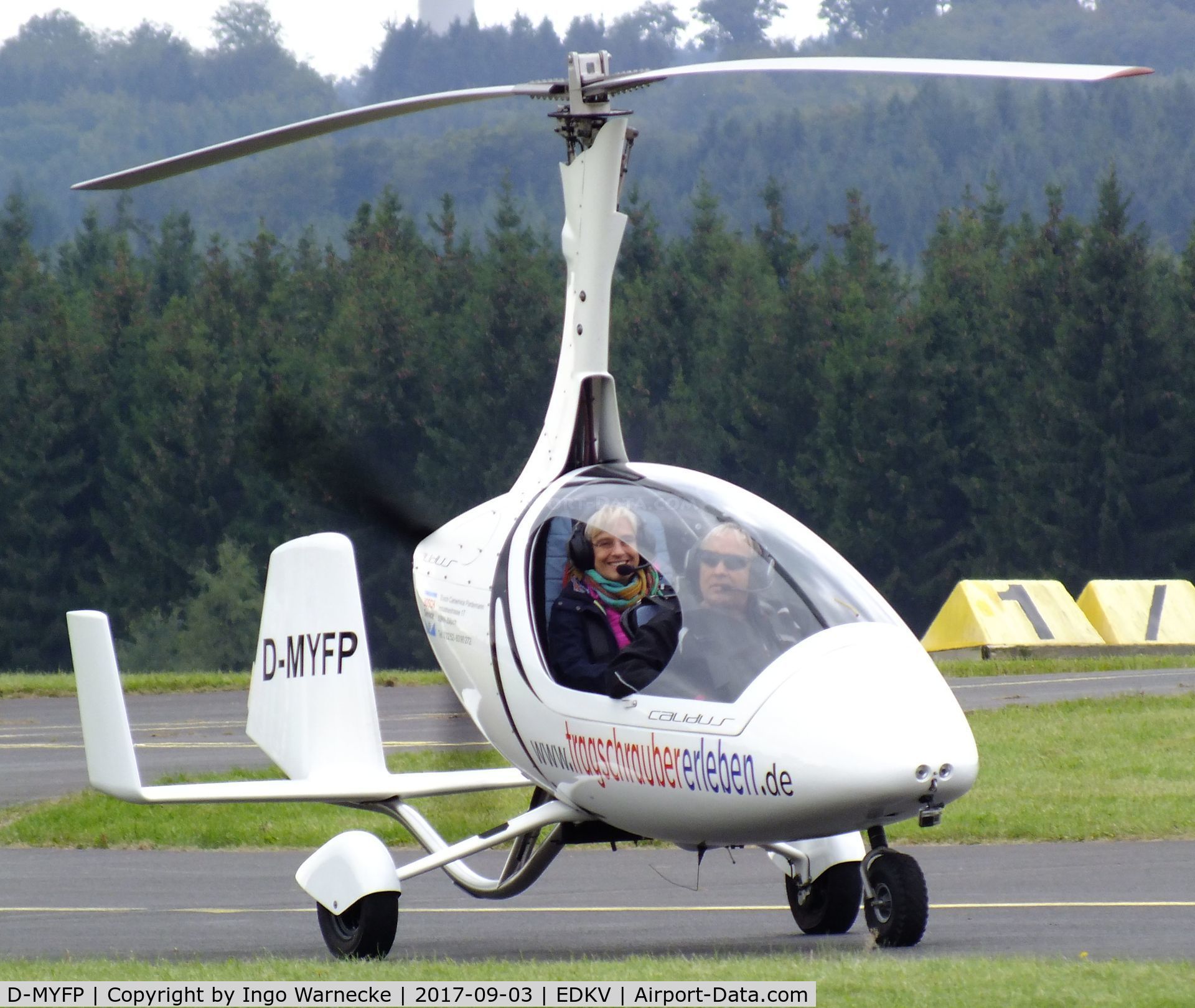 D-MYFP, AutoGyro Calidus C/N not foung D-Myfp, AutoGyro Calidus at the Dahlemer Binz 60th jubilee airfield display