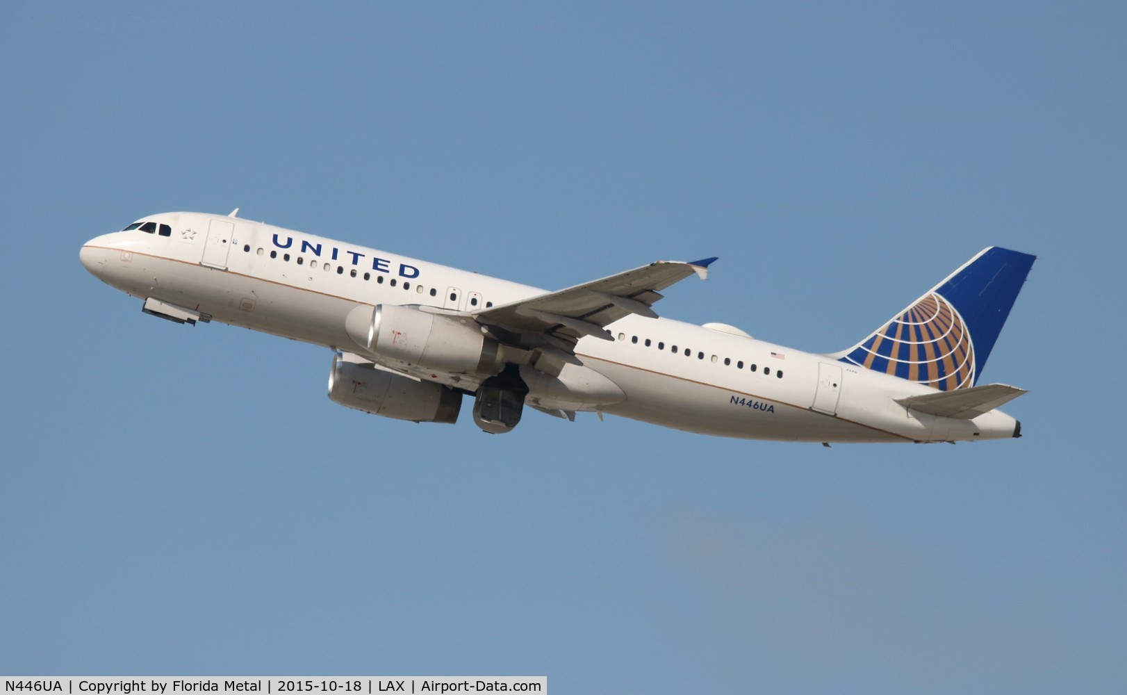 N446UA, 1998 Airbus A320-232 C/N 834, United