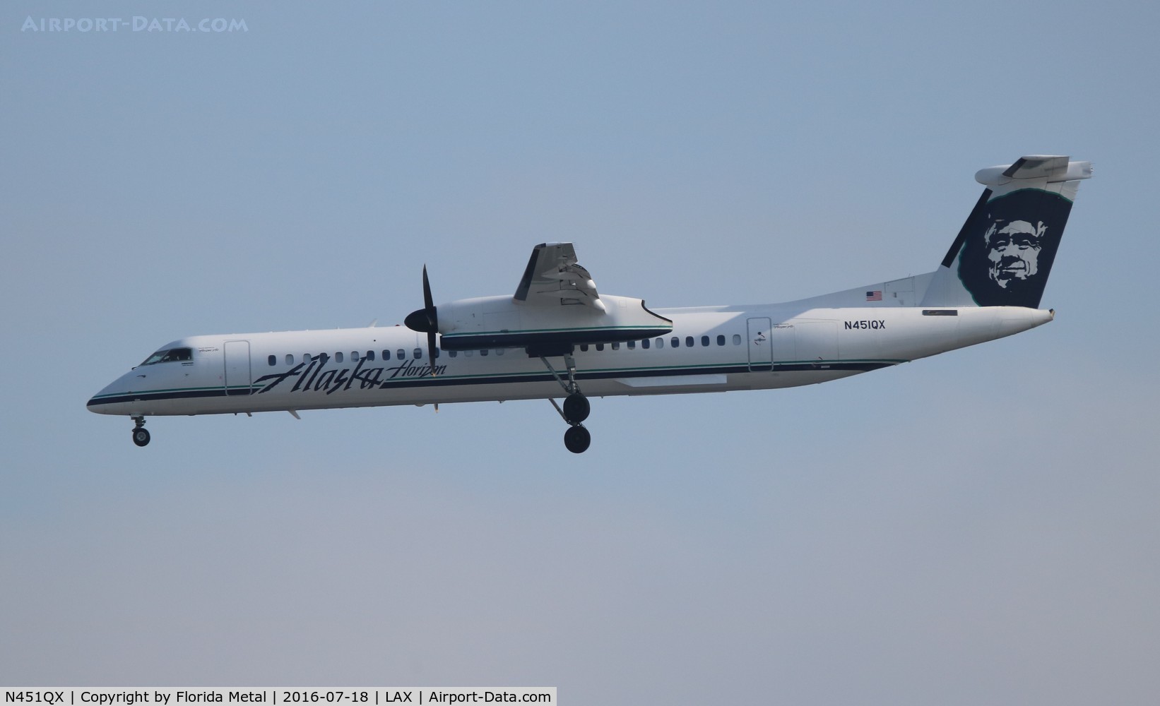 N451QX, 2013 Bombardier DHC-8-402 Dash 8 C/N 4457, Alaska