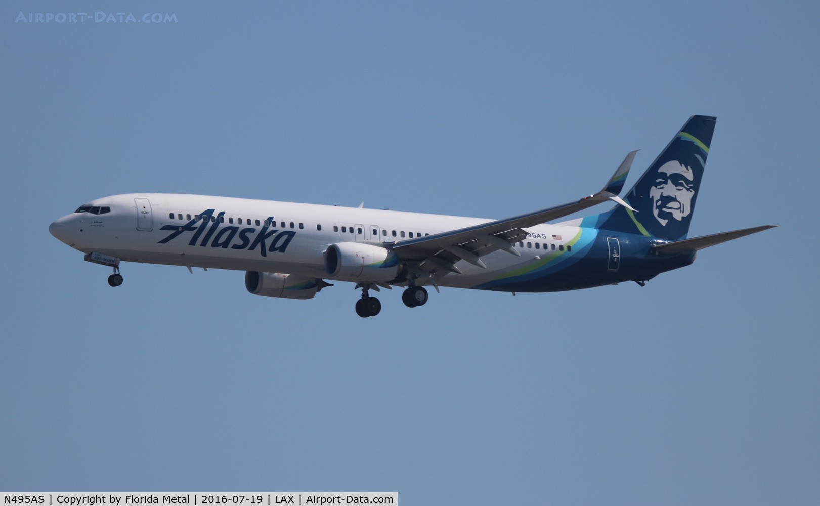 N495AS, 2016 Boeing 737-900/ER C/N 41728, Alaska