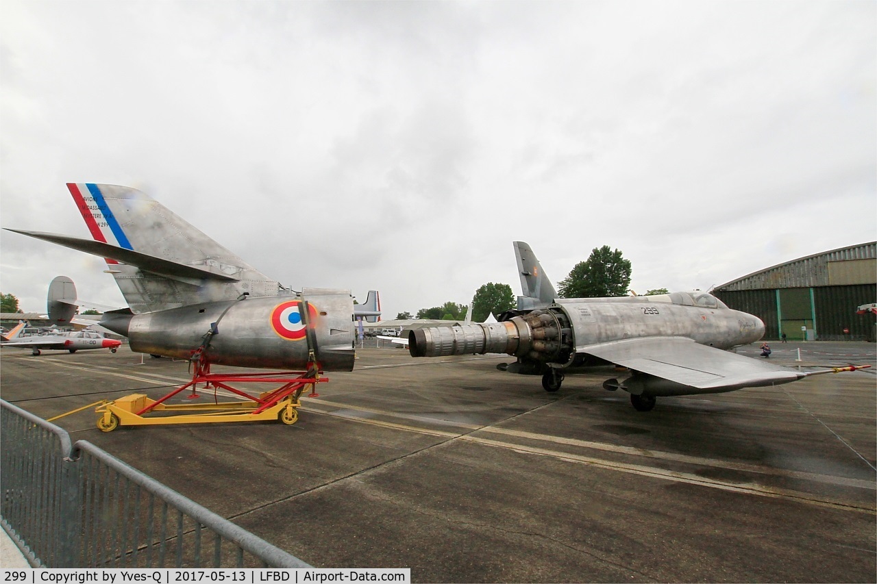 299, Dassault Mystere IVA C/N 299, Dassault MD 454 Mystère IV A, Preserved at C.A.E.A museum, Bordeaux-Merignac Air base 106 (LFBD-BOD)