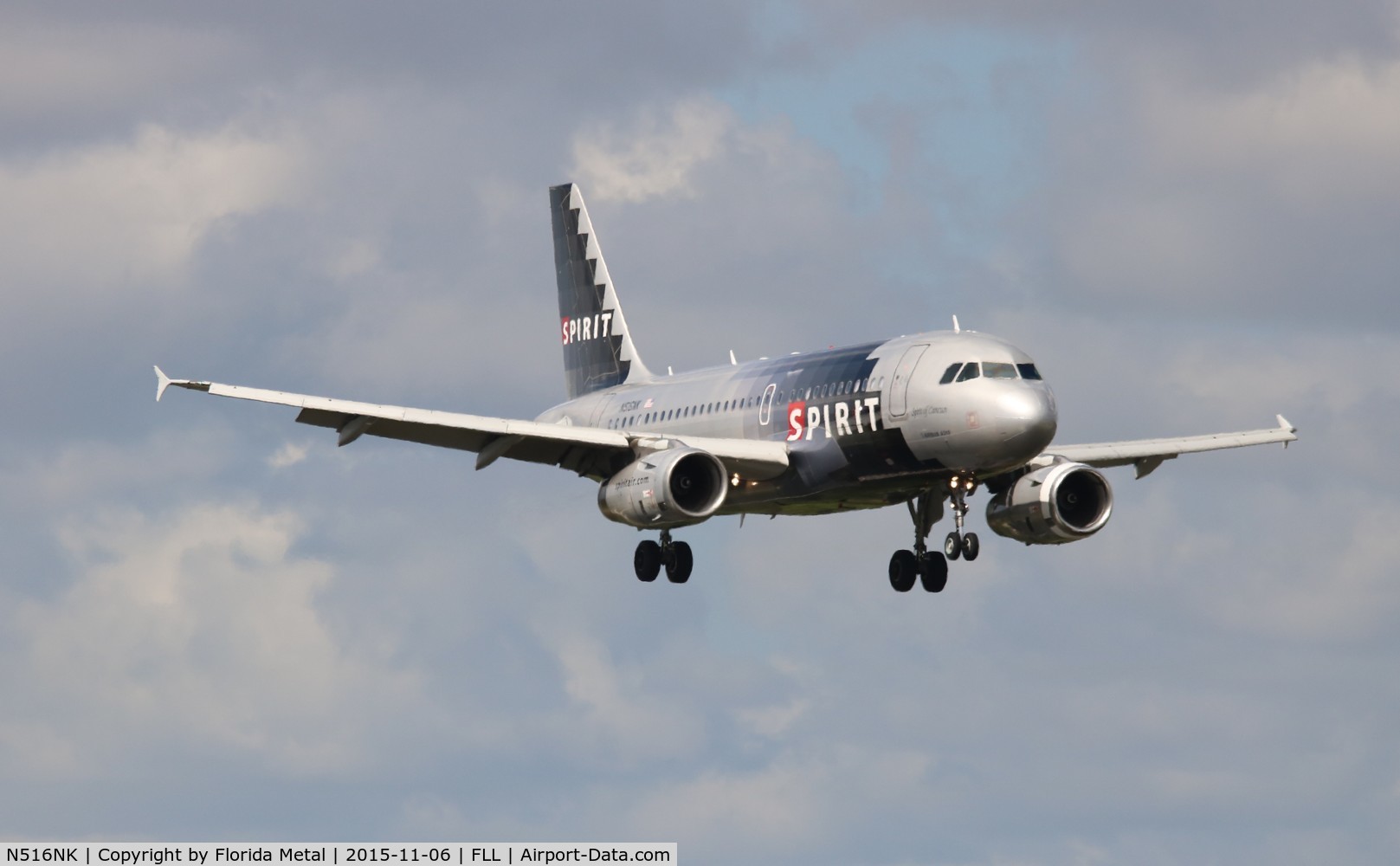 N516NK, 2006 Airbus A319-132 C/N 2704, Spirit