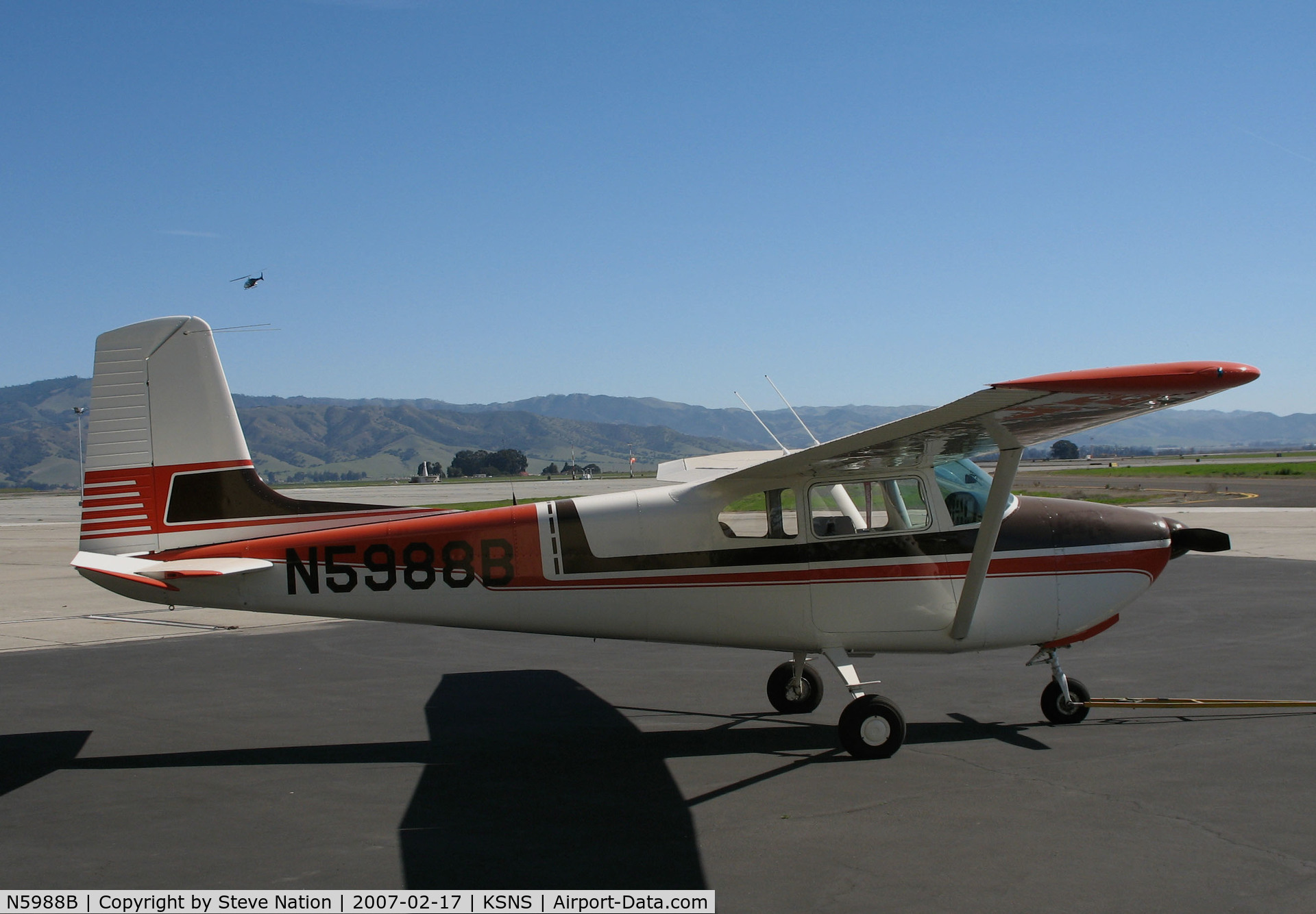 N5988B, 1956 Cessna 182A Skylane C/N 33988, Straight-tail 1956 Cessna 182A Skylane @Salinas Municipal Airport (Monterey County), CA