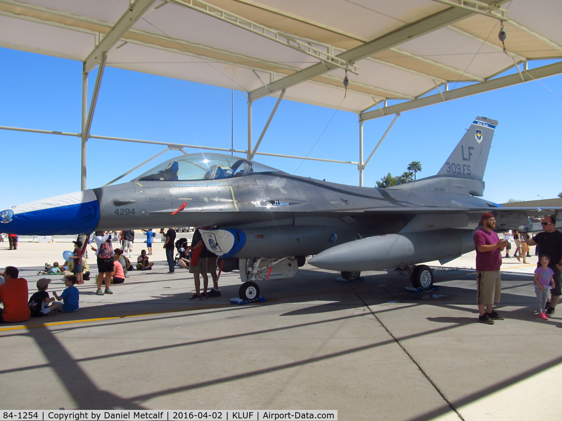 84-1254, 1984 General Dynamics F-16C Fighting Falcon C/N 5C-91, Luke AFB Air Show 2016