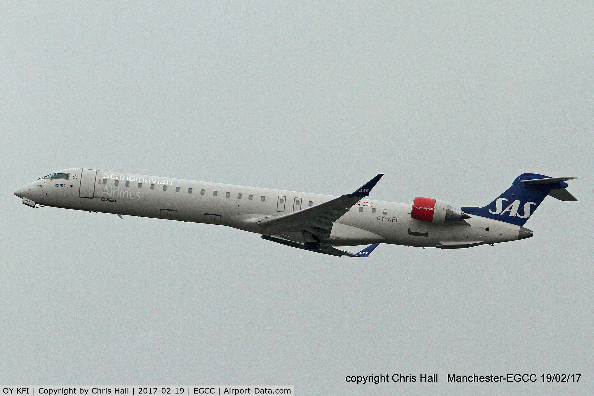 OY-KFI, 2009 Canadair CRJ-900ER (CL-600-2D24) C/N 15242, SAS Scandinavian Airline System