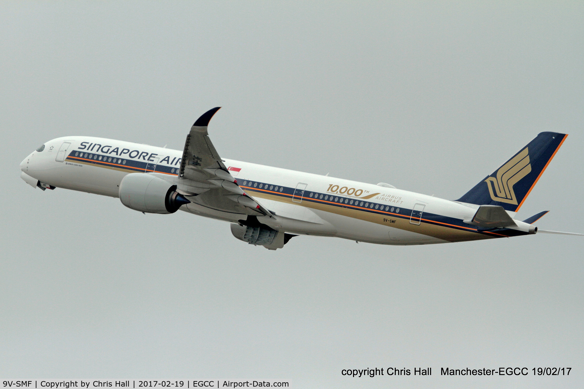 9V-SMF, 2016 Airbus A350-941 C/N 054, Singapore Airlines