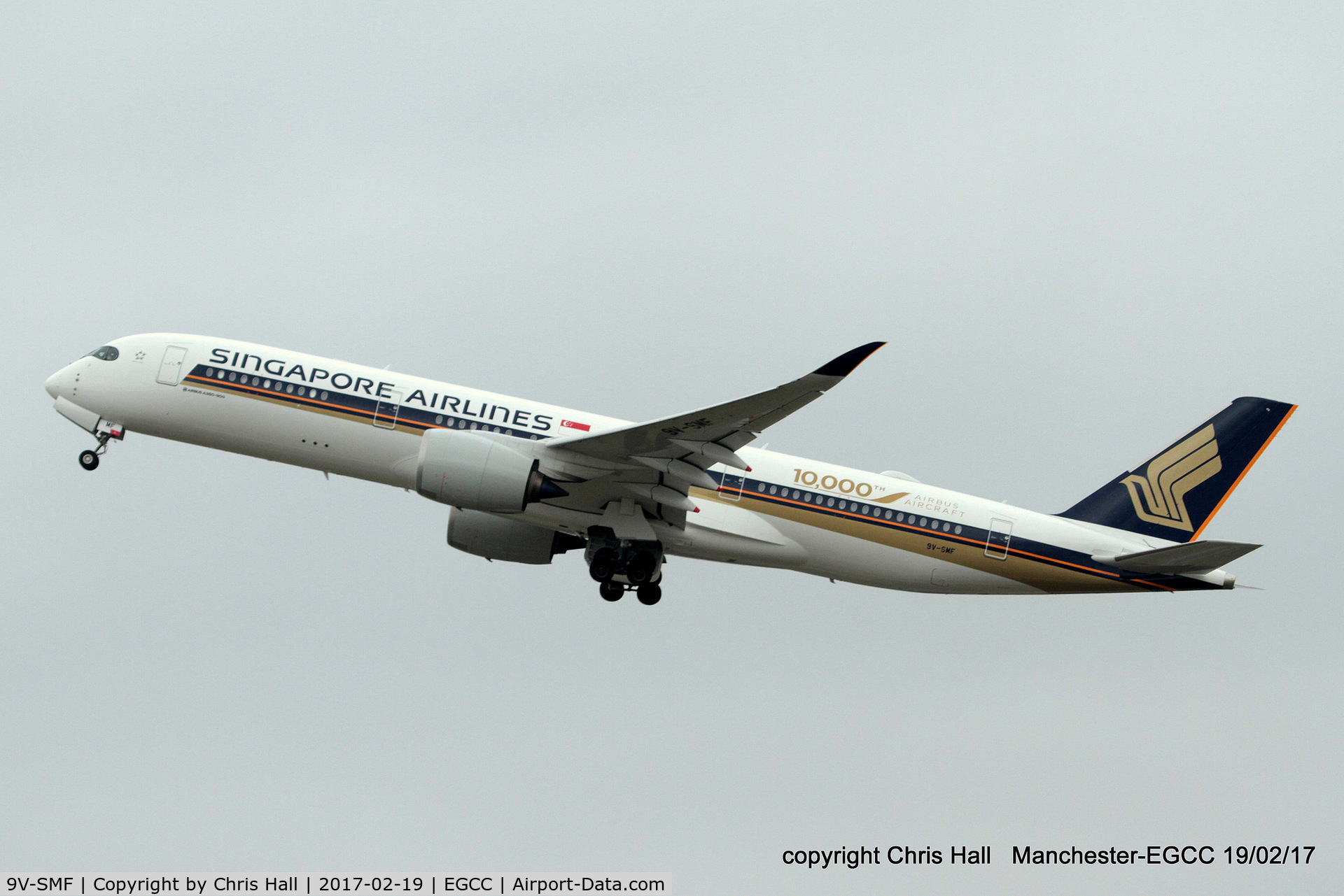 9V-SMF, 2016 Airbus A350-941 C/N 054, Singapore Airlines