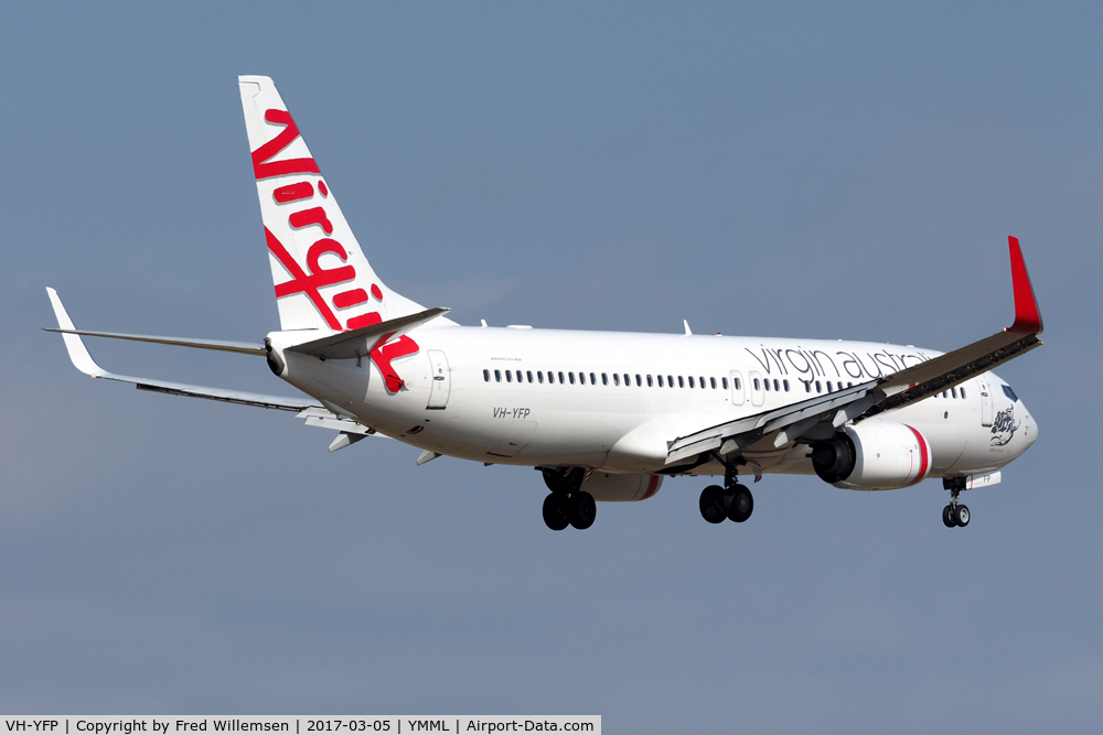 VH-YFP, 2013 Boeing 737-8FE C/N 41011, Virgin Australia