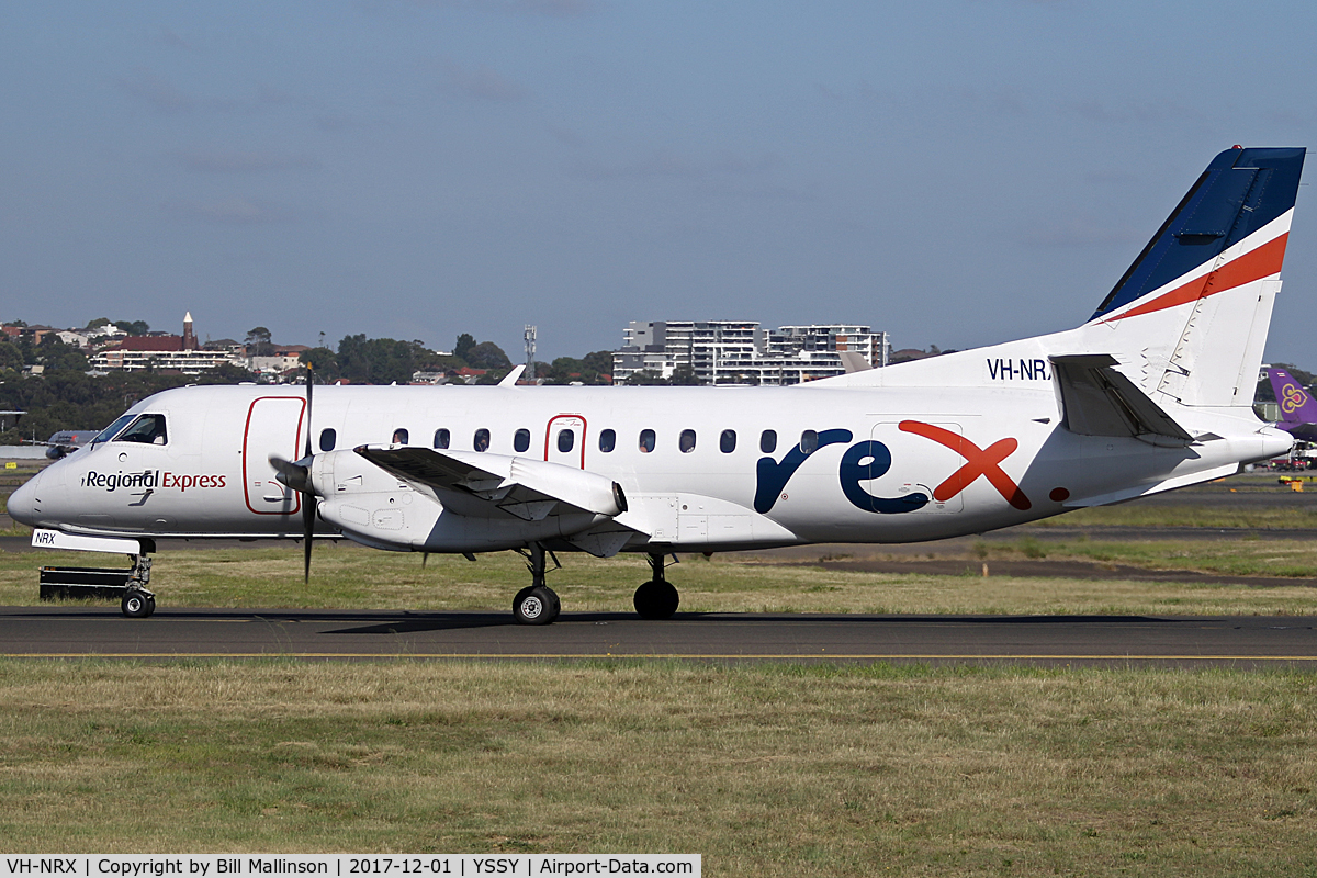 VH-NRX, 1991 Saab 340B C/N 340B-291, TAXIING