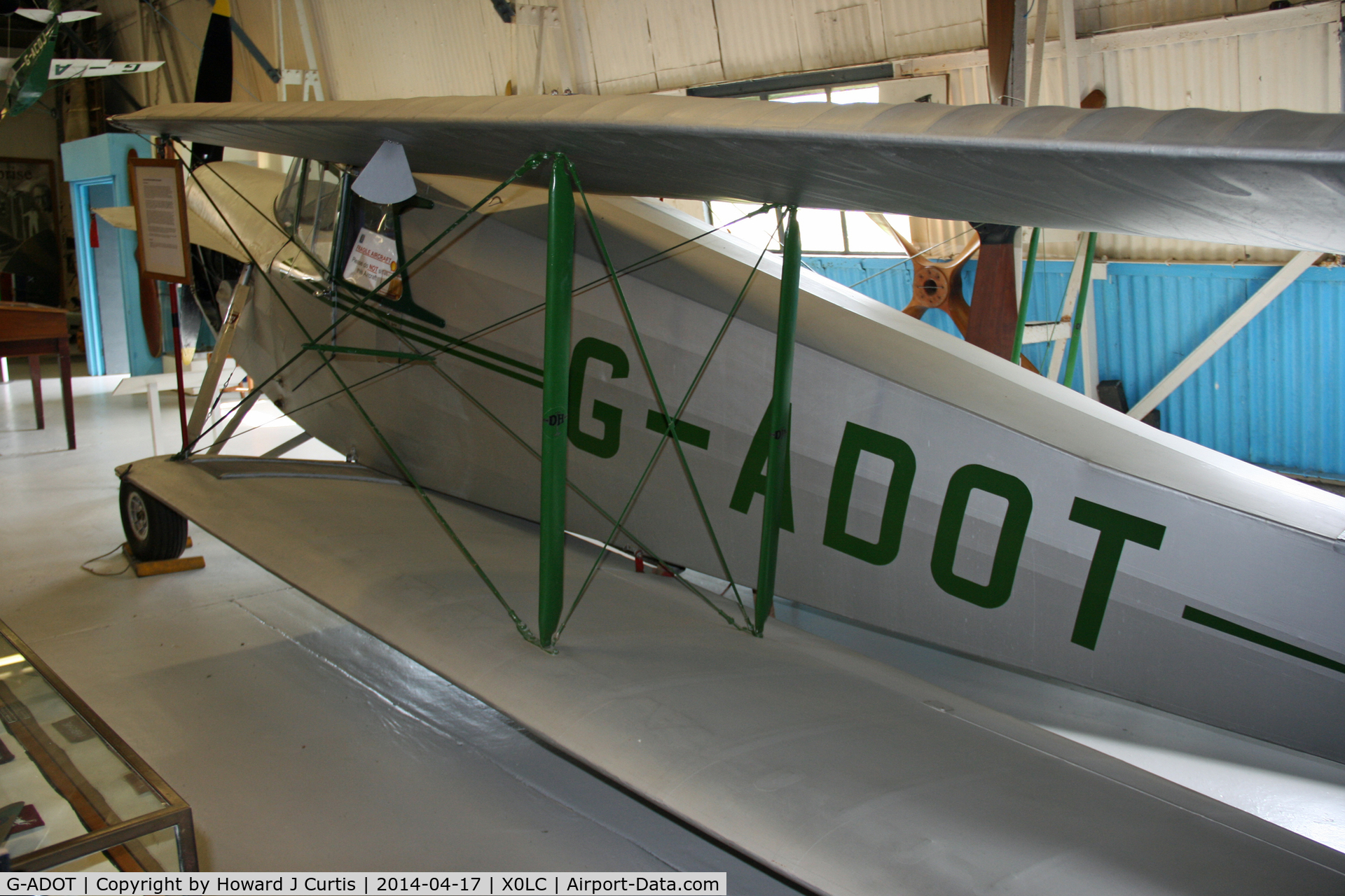 G-ADOT, De Havilland DH.87B Hornet Moth C/N 8027, At the de Havilland Aircraft Museum