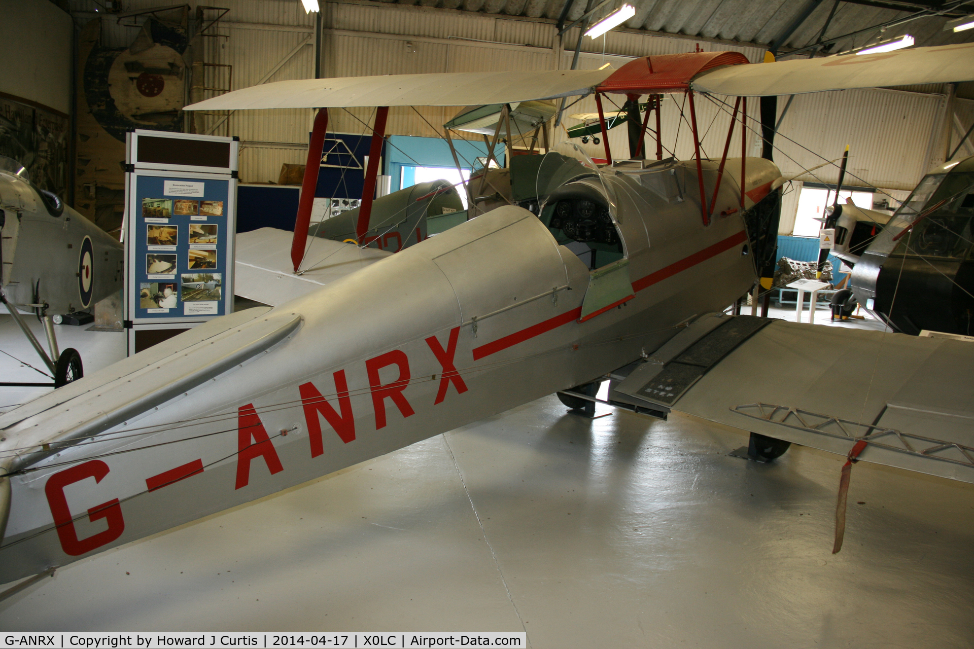 G-ANRX, De Havilland DH-82A Tiger Moth II C/N 3863, At the de Havilland Aircraft Museum