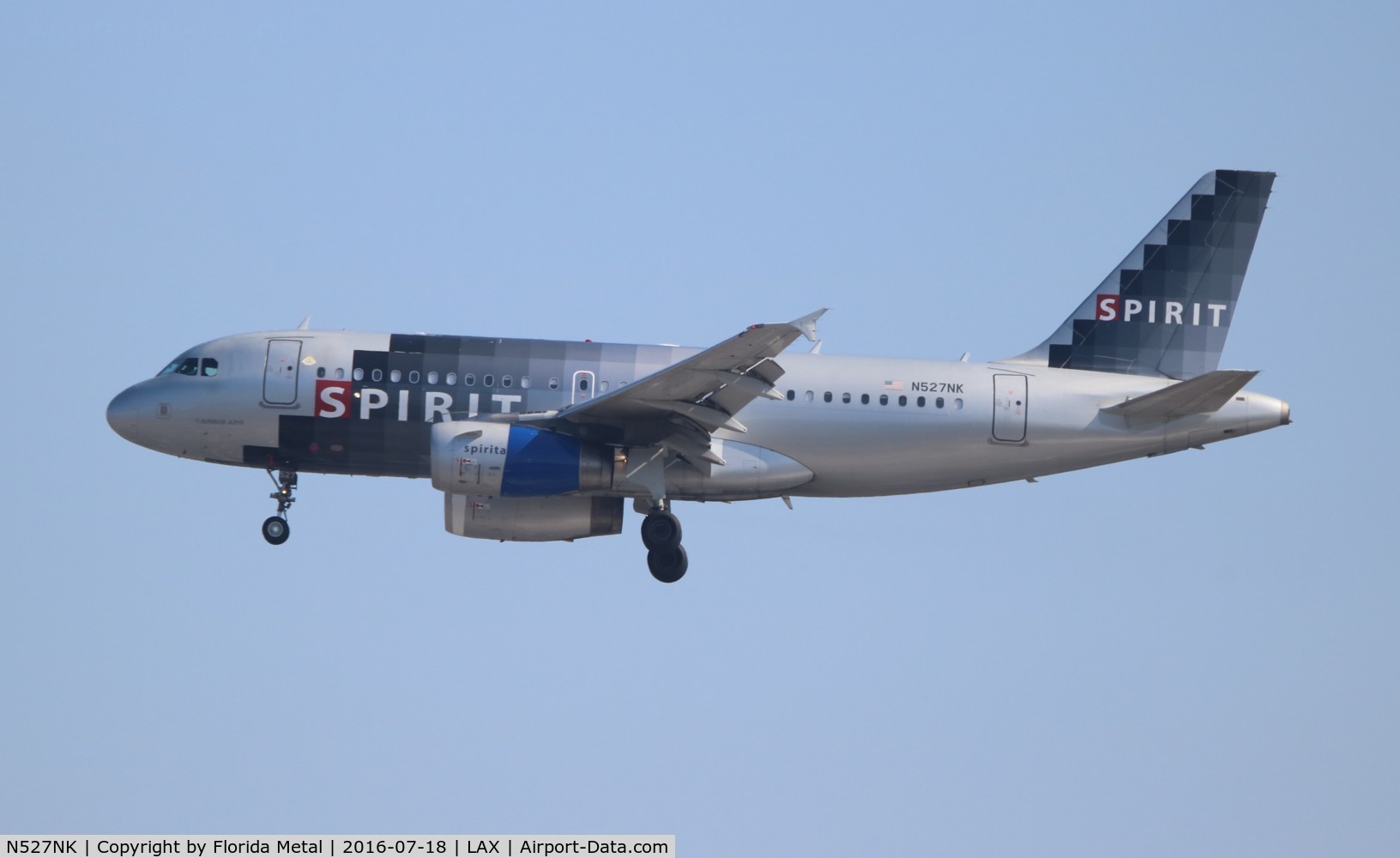 N527NK, 2007 Airbus A319-132 C/N 2978, Spirit