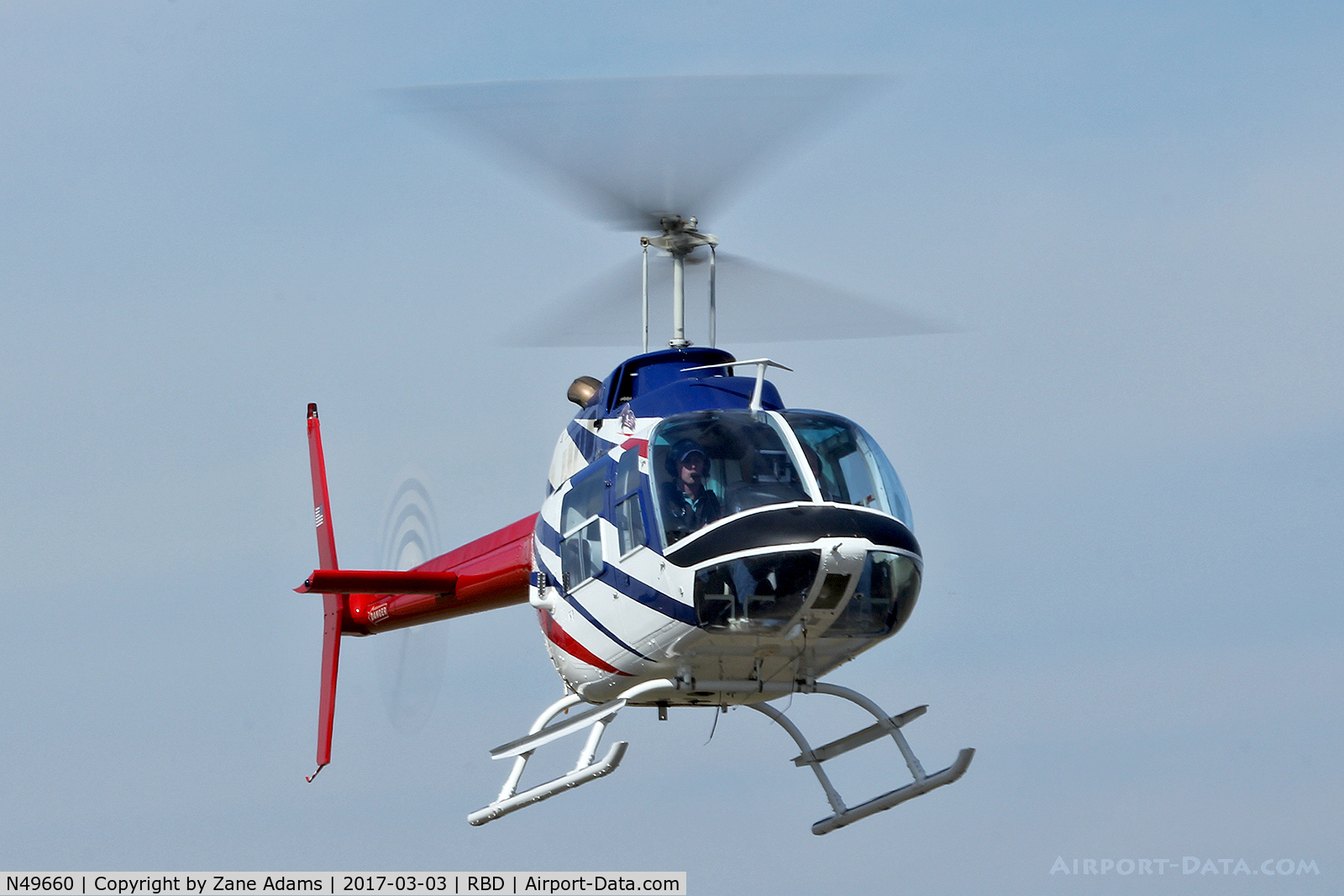 N49660, 1975 Bell 206B JetRanger C/N 1825, In town for the 2017 Heliexpo - Dallas, TX