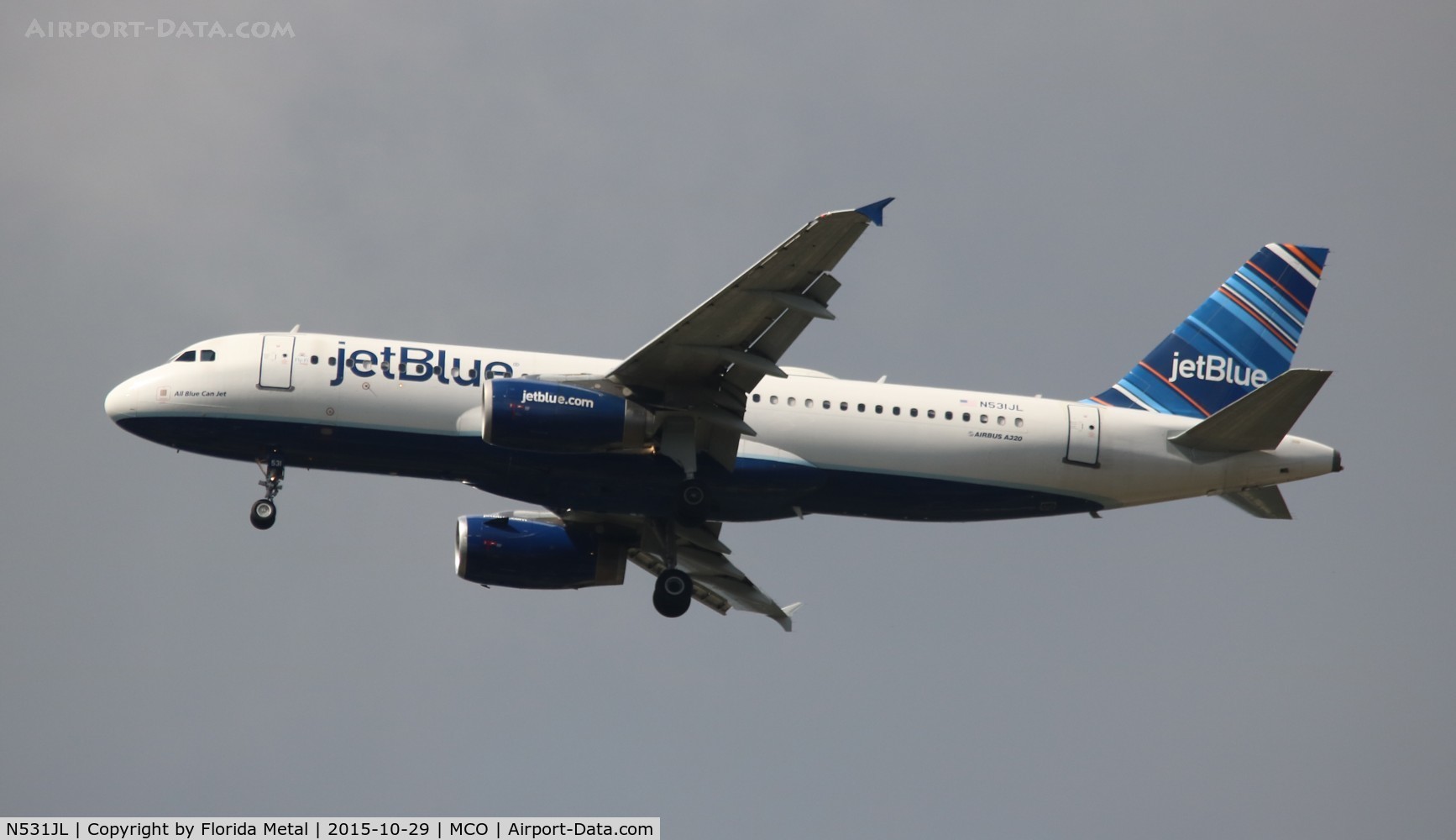 N531JL, 2001 Airbus A320-232 C/N 1650, Jet Blue
