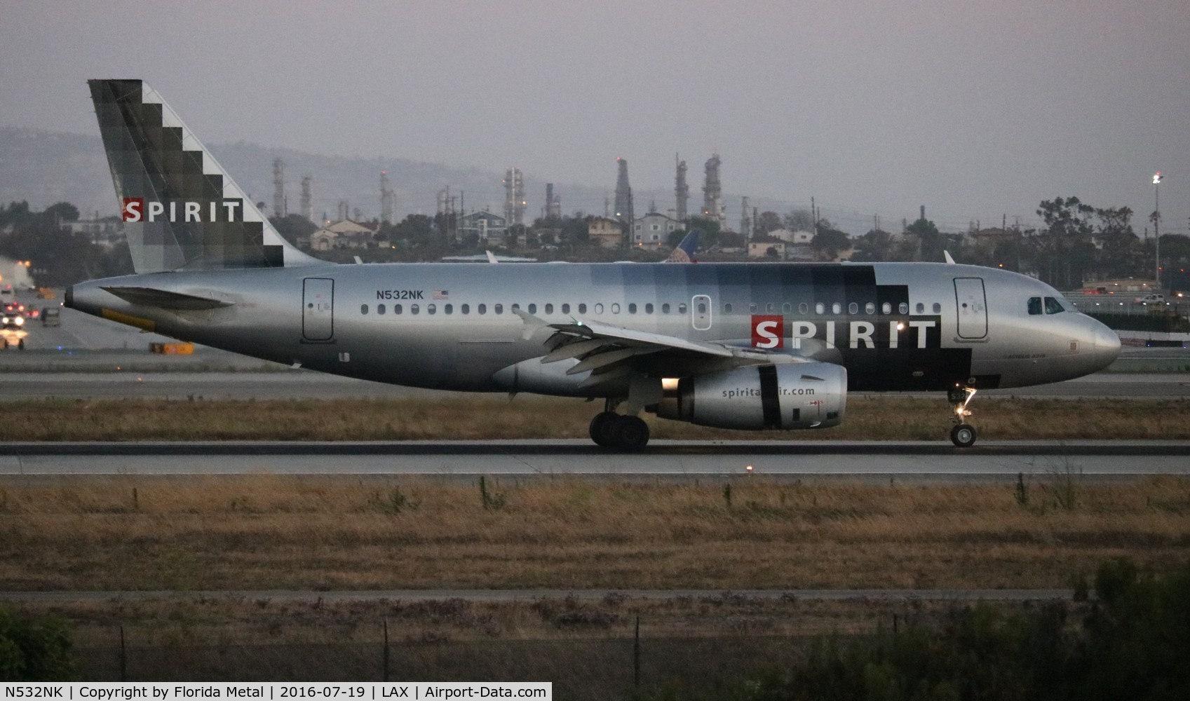 N532NK, 2007 Airbus A319-132 C/N 3165, Spirit