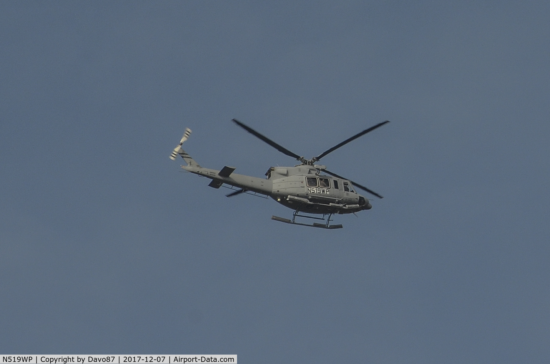 N519WP, 2014 Bell 412EP C/N 36682, Flying over Bristol, Tennessee.