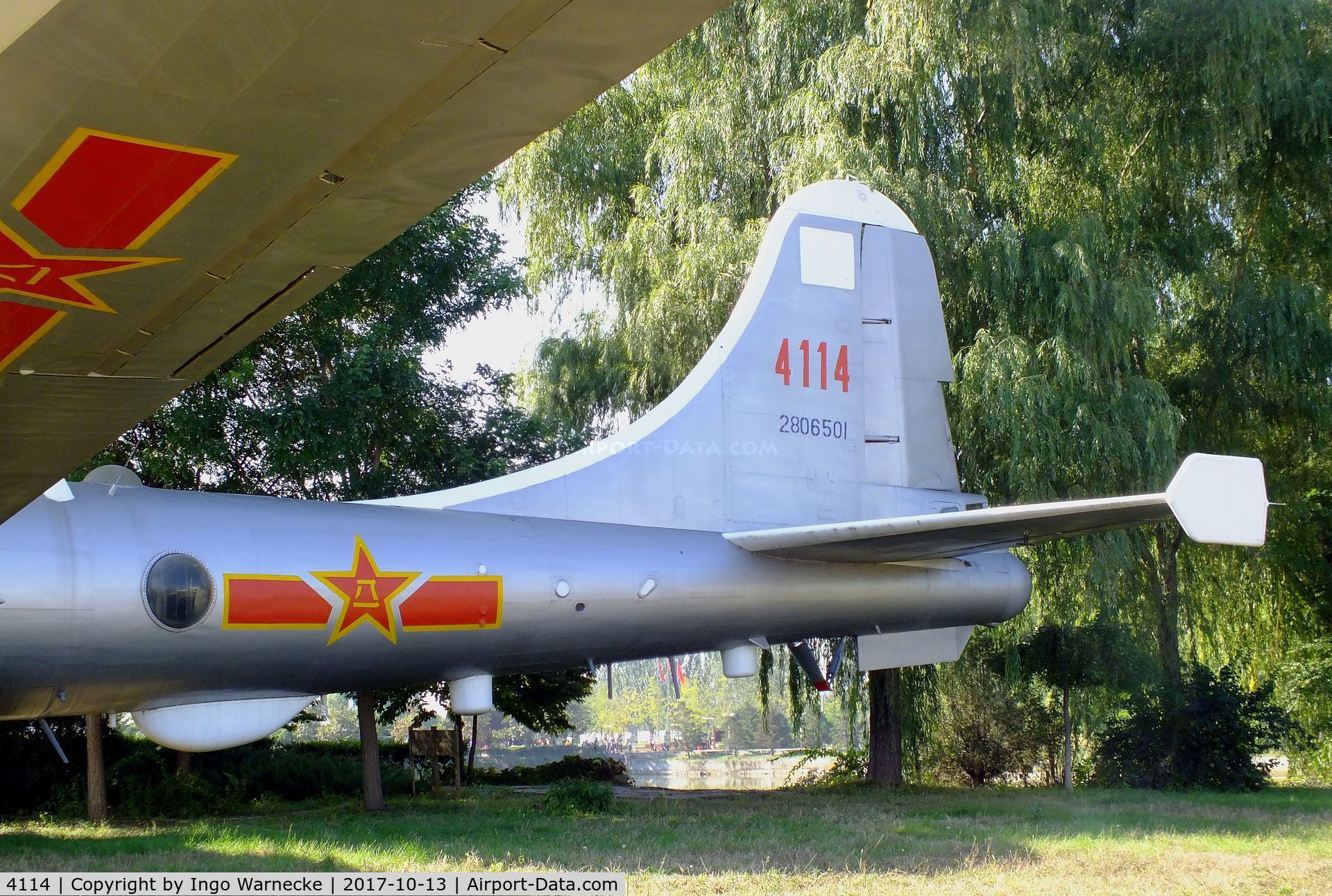 4114, Tupolev Tu-4 C/N 2806501, Tupolev Tu-4 BULL (re-engined with WJ-6 turboprops) as an experimental AWACS-testbed at the China Aviation Museum Datangshan