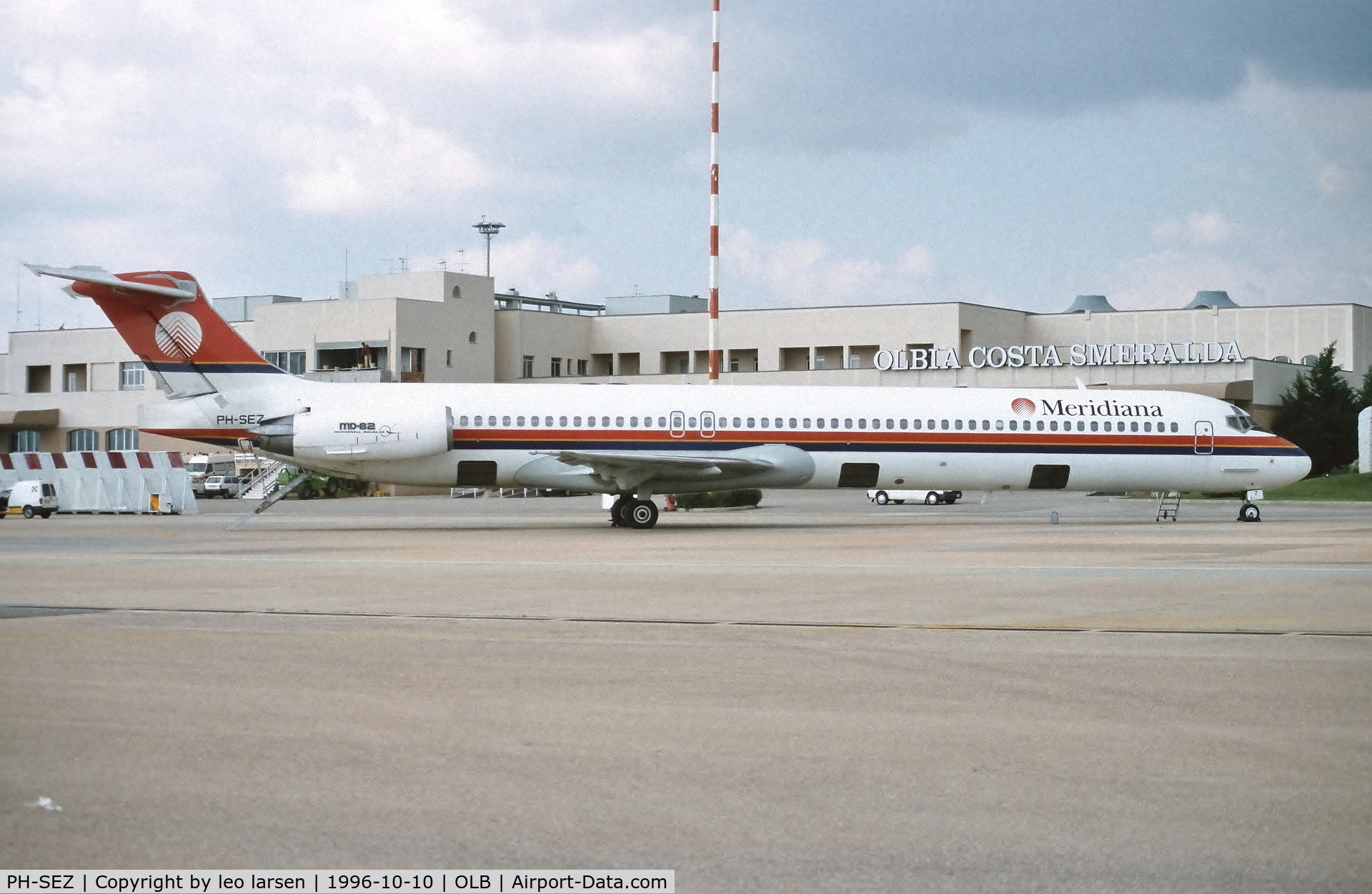 PH-SEZ, 1991 McDonnell Douglas MD-82 (DC-9-82) C/N 49903, Olbia 10.10.1996