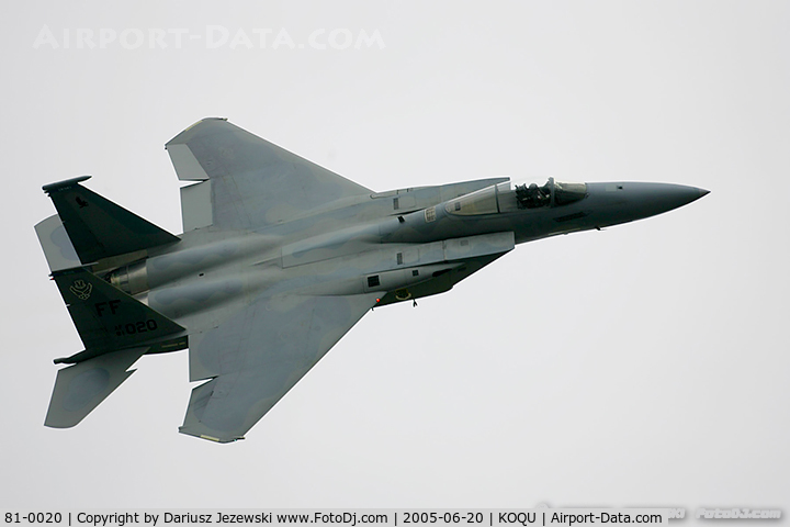 81-0020, 1981 McDonnell Douglas F-15C Eagle C/N 0733/C203, F-15C Eagle 81-0020 FF from 71st FS 
