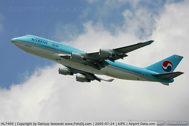 HL7495, Boeing 747-4B5 C/N 28096, Boeing 747-4B5 - Korean Air  C/N 28096, HL7495