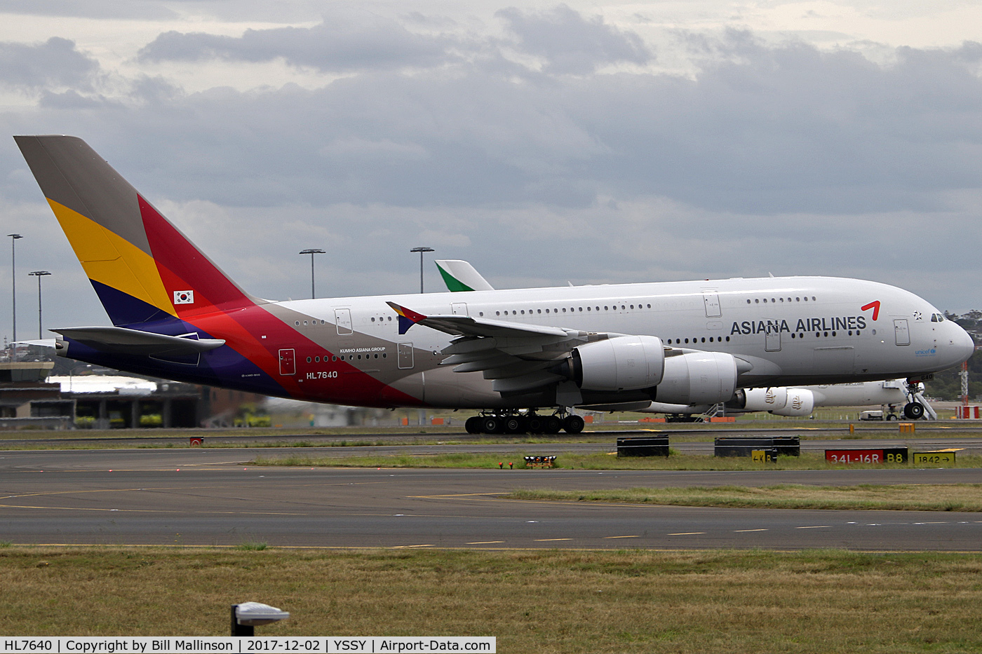 HL7640, 2016 Airbus A380-841 C/N 230, ROTATE FROM 34L