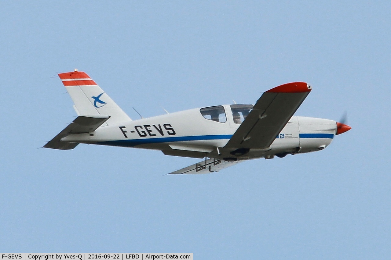 F-GEVS, Socata TB-20 C/N 798, Socata TB-20 Trinidad, Take off rwy 05, Bordeaux Mérignac airport (LFBD-BOD)