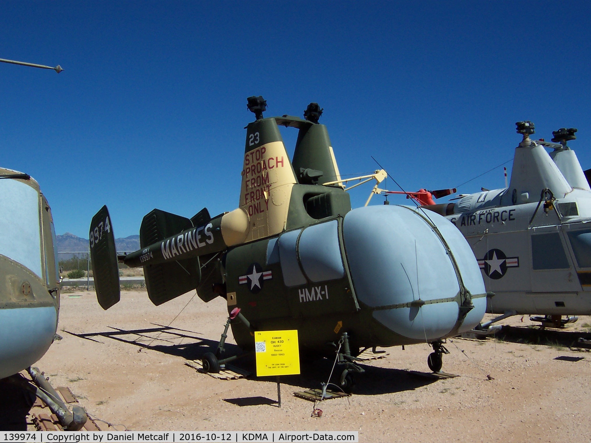 139974, Kaman OH-43D Huskie C/N 21536, Pima Air & Space Museum