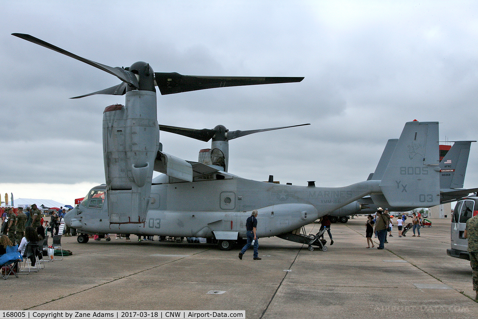 168005, 2010 Bell-Boeing MV-22B Osprey C/N D0135, At the 2017 Heart of Texas Airshow