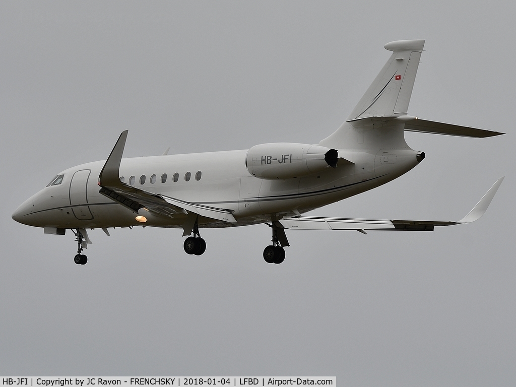 HB-JFI, 2012 Dassault Falcon 2000LX C/N 256, Jet Aviation Business Jets AG