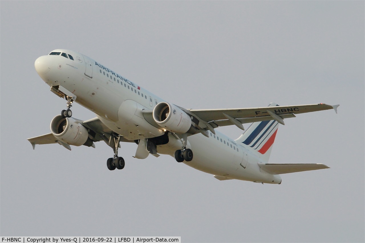 F-HBNC, 2010 Airbus A320-214 C/N 4601, Airbus A320-214, Take off rwy 23, Bordeaux Mérignac airport (LFBD-BOD)