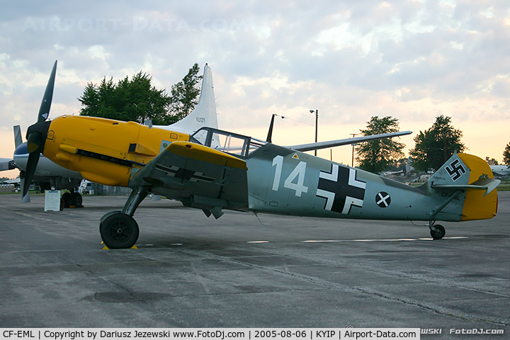 CF-EML, 1939 Messerschmitt Bf-109E-4 C/N 3579, Messerschmitt Bf-109E-4  C/N 3579, CF-EML