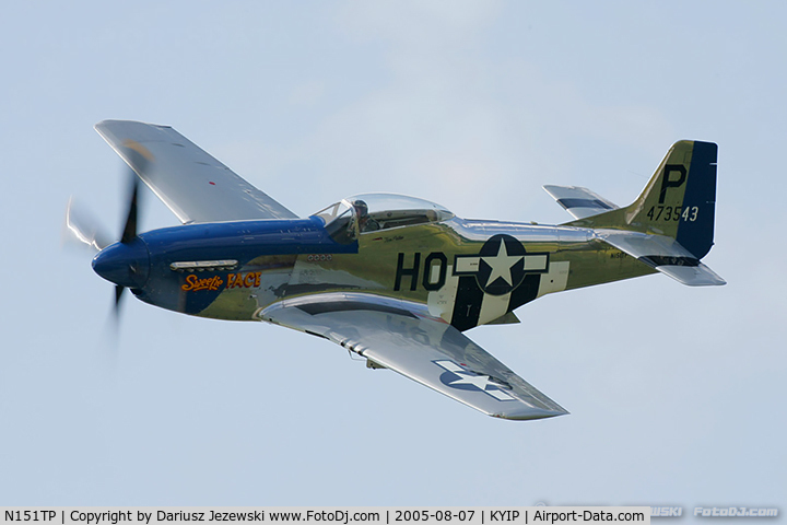 N151TP, 1944 North American P-51D Mustang C/N 122-40007, North American F-51D Mustang 