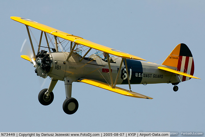 N73449, 1942 Boeing A75N1(PT17) C/N 75-3546, Boeing A75N1(PT17) Stearman  C/N 75-3546, N73449