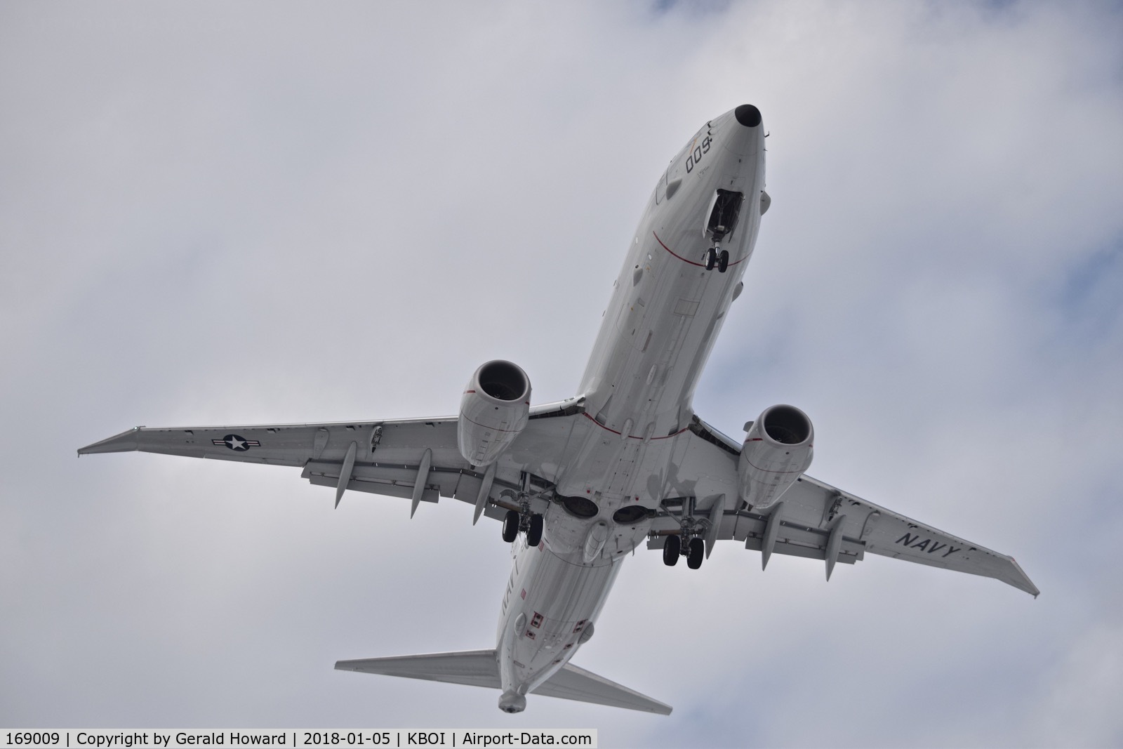 169009, 2016 Boeing P-8A Poseidon (737-8FV) C/N 44951, Landing RWY 10R.  VP-4 “Skinny Dragons”, Whidbey Island,WA. Call Sign 